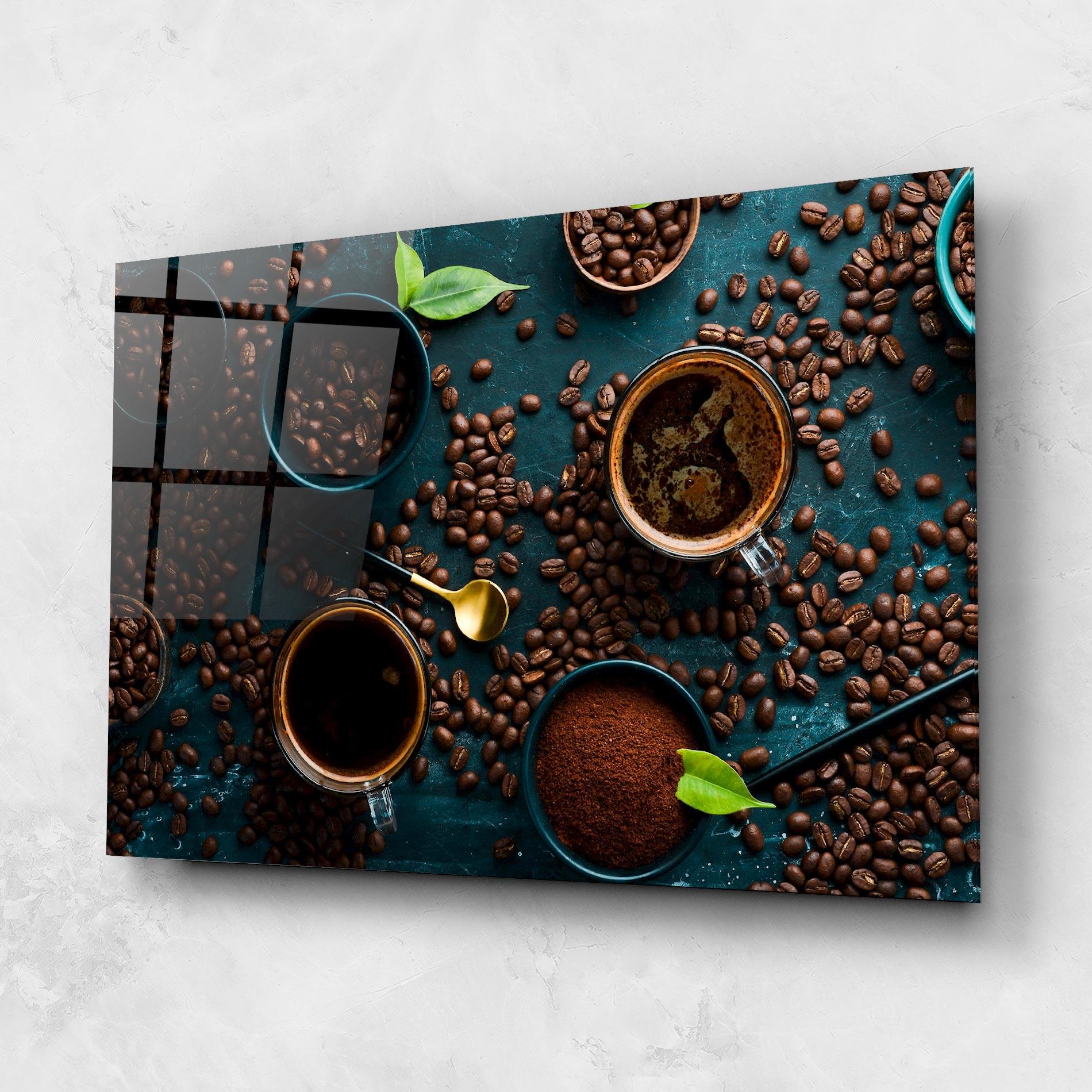 Tablou Sticla Coffee Cups mockup 1