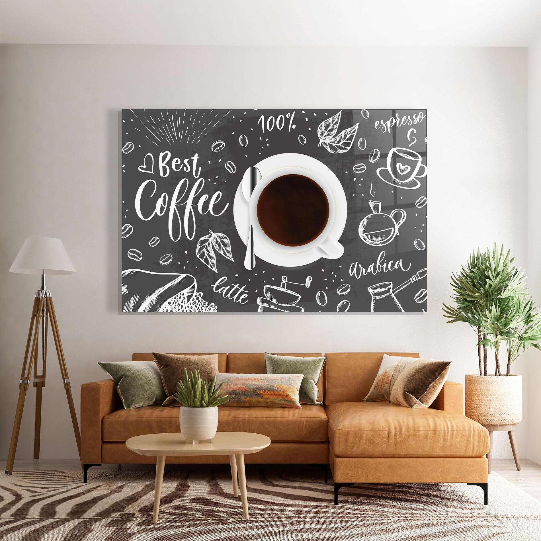 Tablou Sticla Best Coffee mockup 7