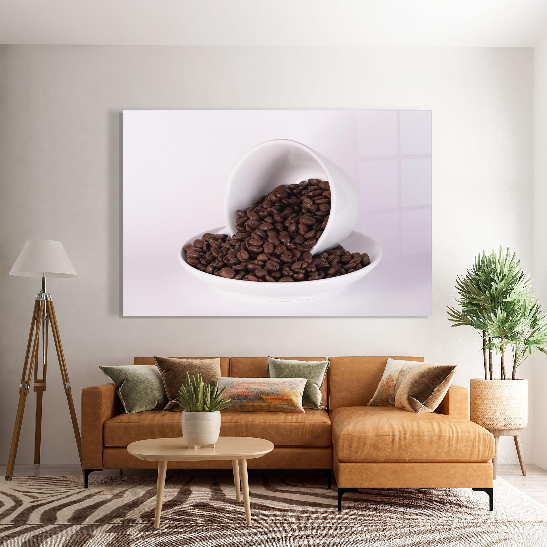 Tablou Sticla Bowl Of Coffee mockup 7