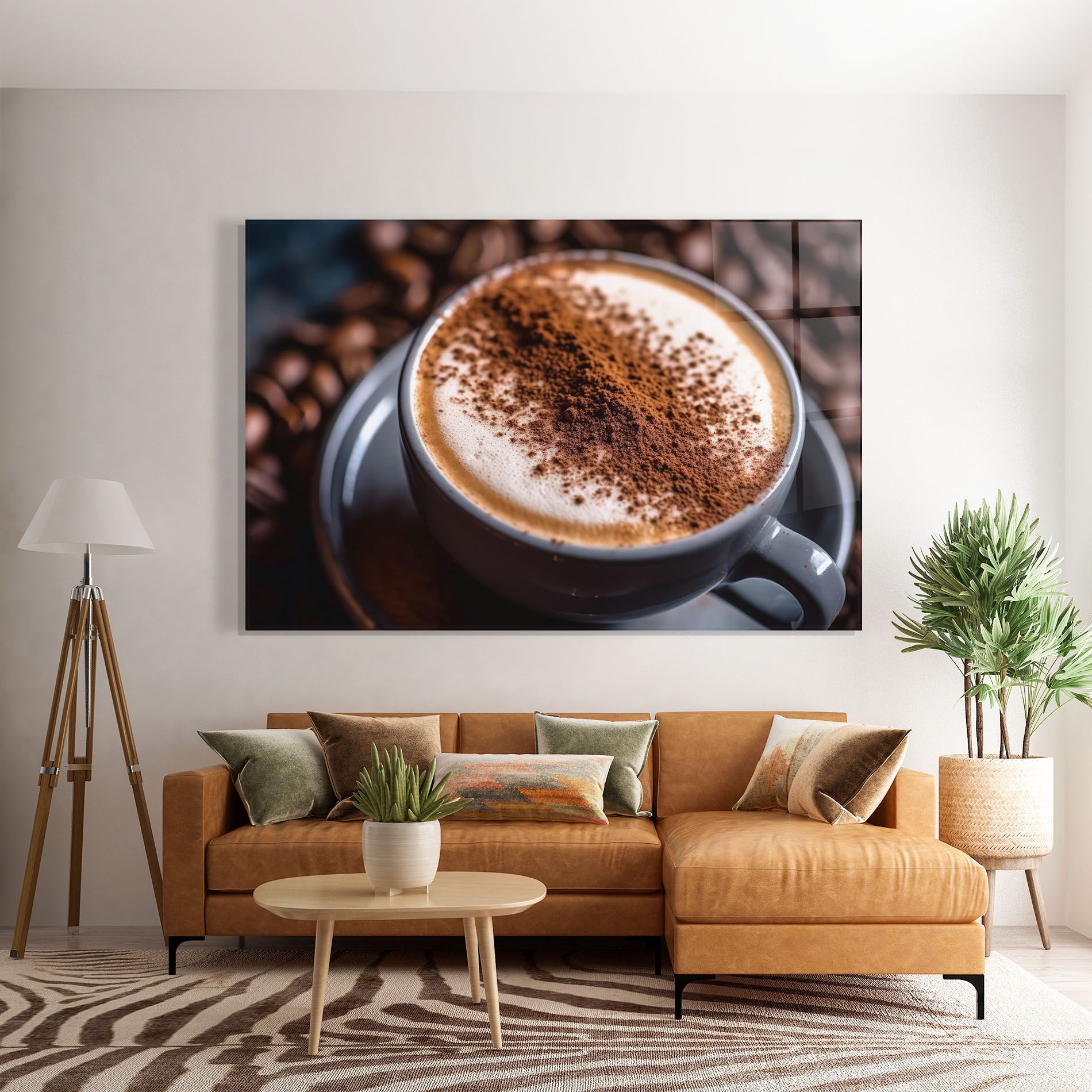Cappuccino Coffee Close Up mockup 7