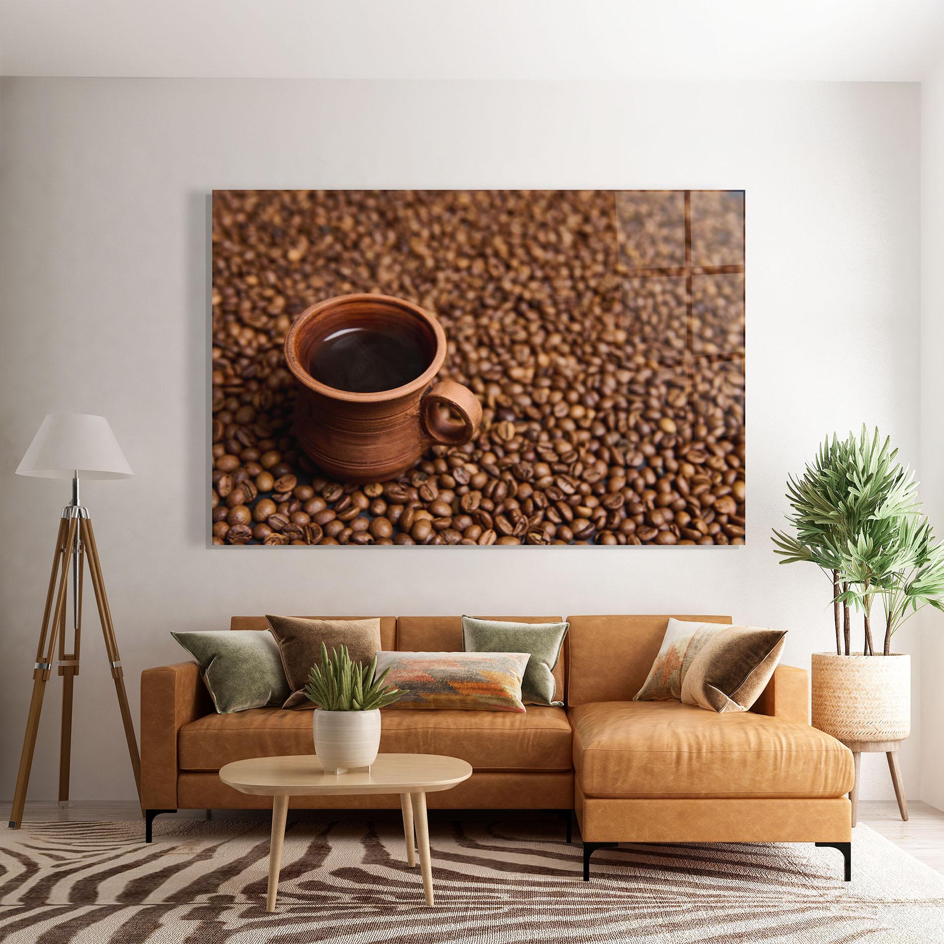 Tablou Sticla Clay Coffee Cup mockup 7