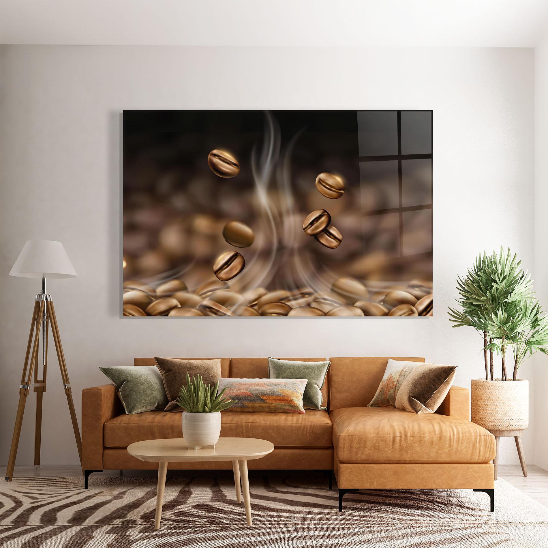 Tablou Sticla Coffee Smoke mockup 7