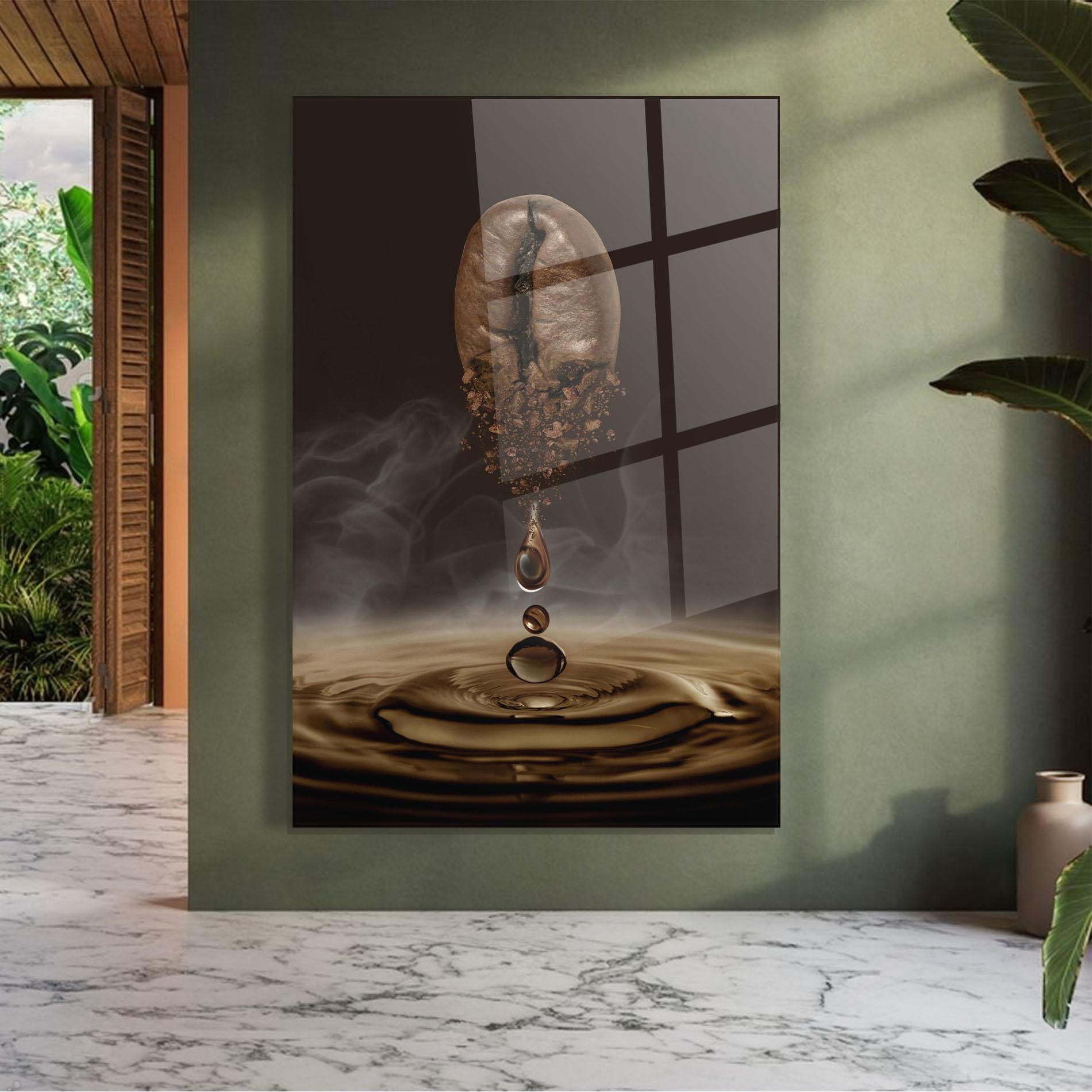 Tablou Sticla Coffee Drip Concept mockup 7