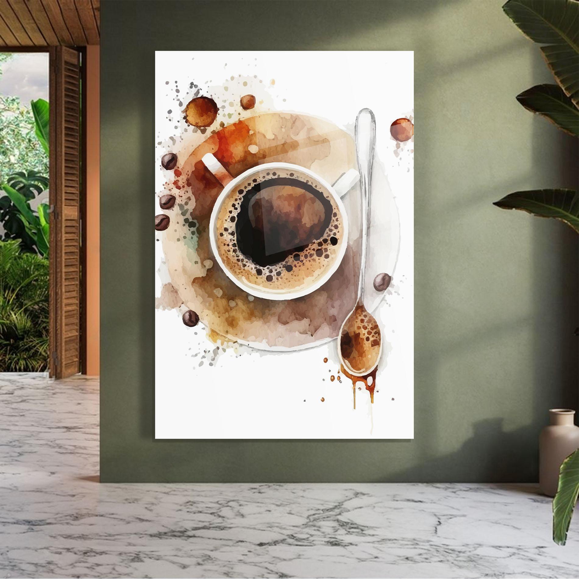 Tablou Sticla Coffee Liquid mockup 7