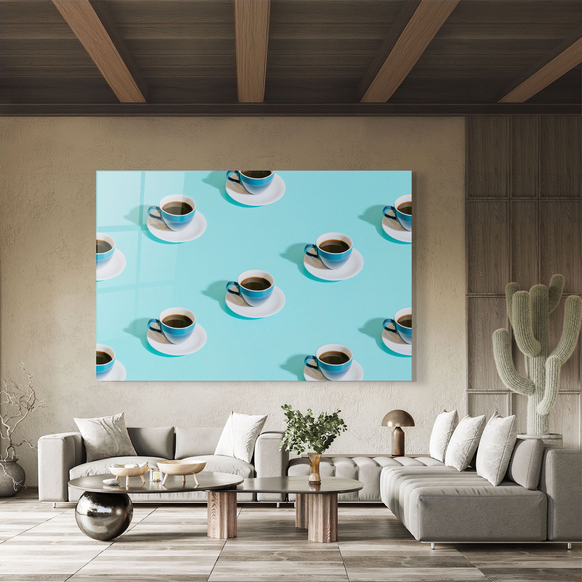 Blue Cup Of Coffe mockup 8