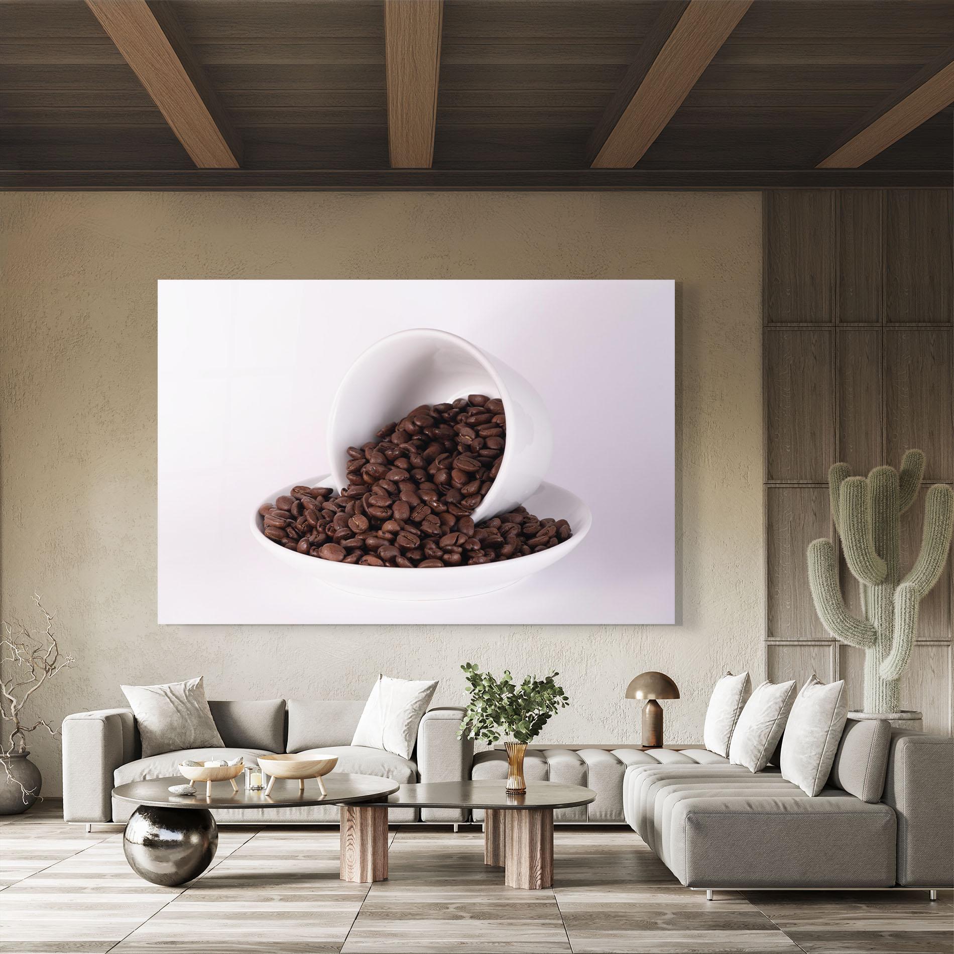 Tablou Sticla Bowl Of Coffee mockup 8