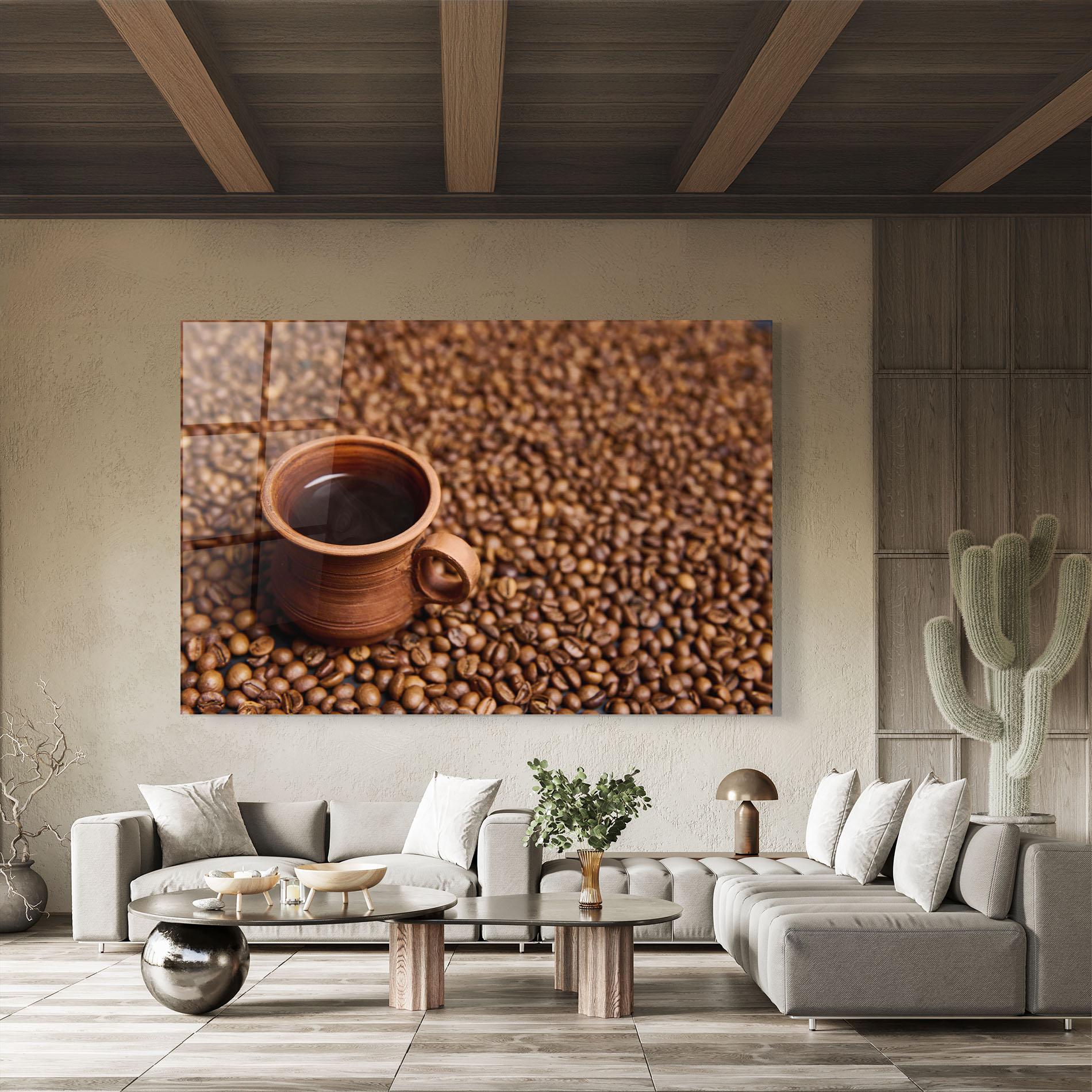 Tablou Sticla Clay Coffee Cup mockup 8