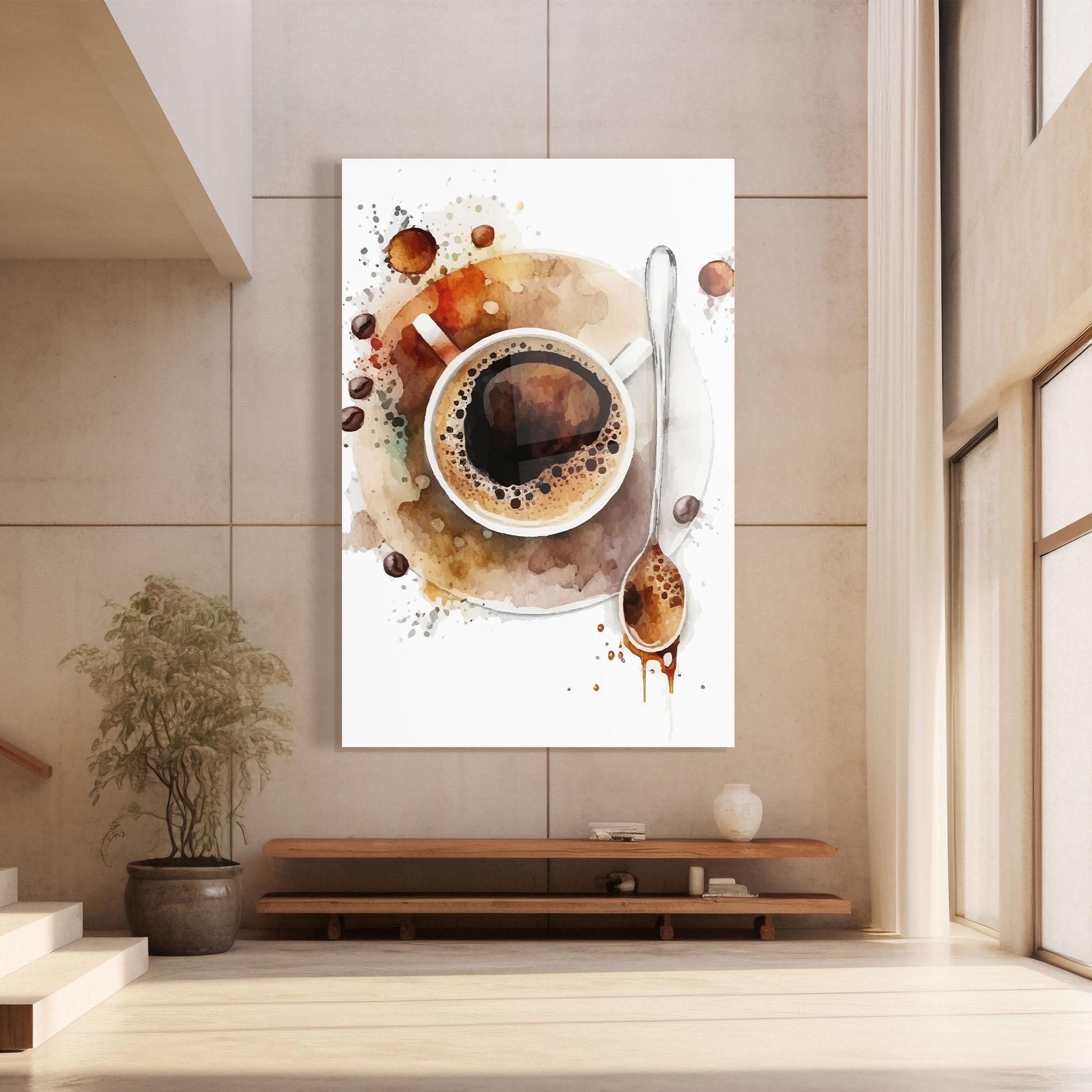 Tablou Sticla Coffee Liquid mockup 8