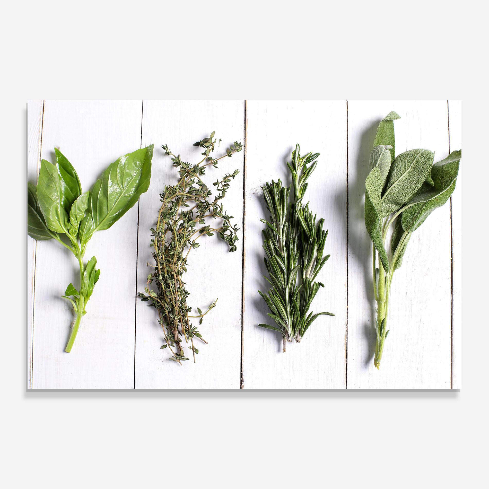 Tablou Sticla Different Herbs mockup 0