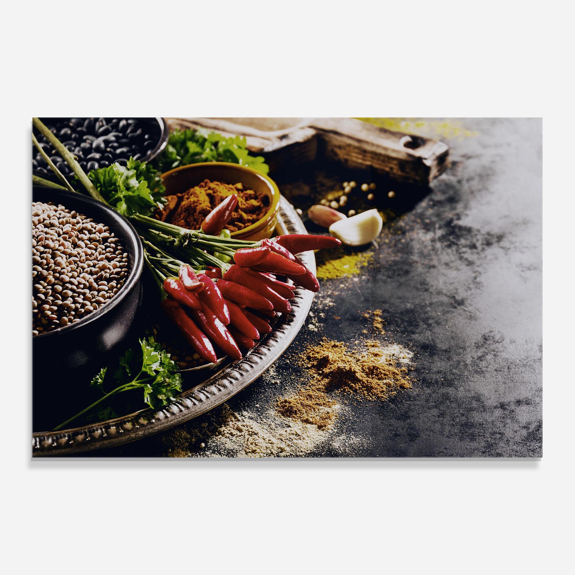 Tablou Sticla Grocery Spices mockup 0