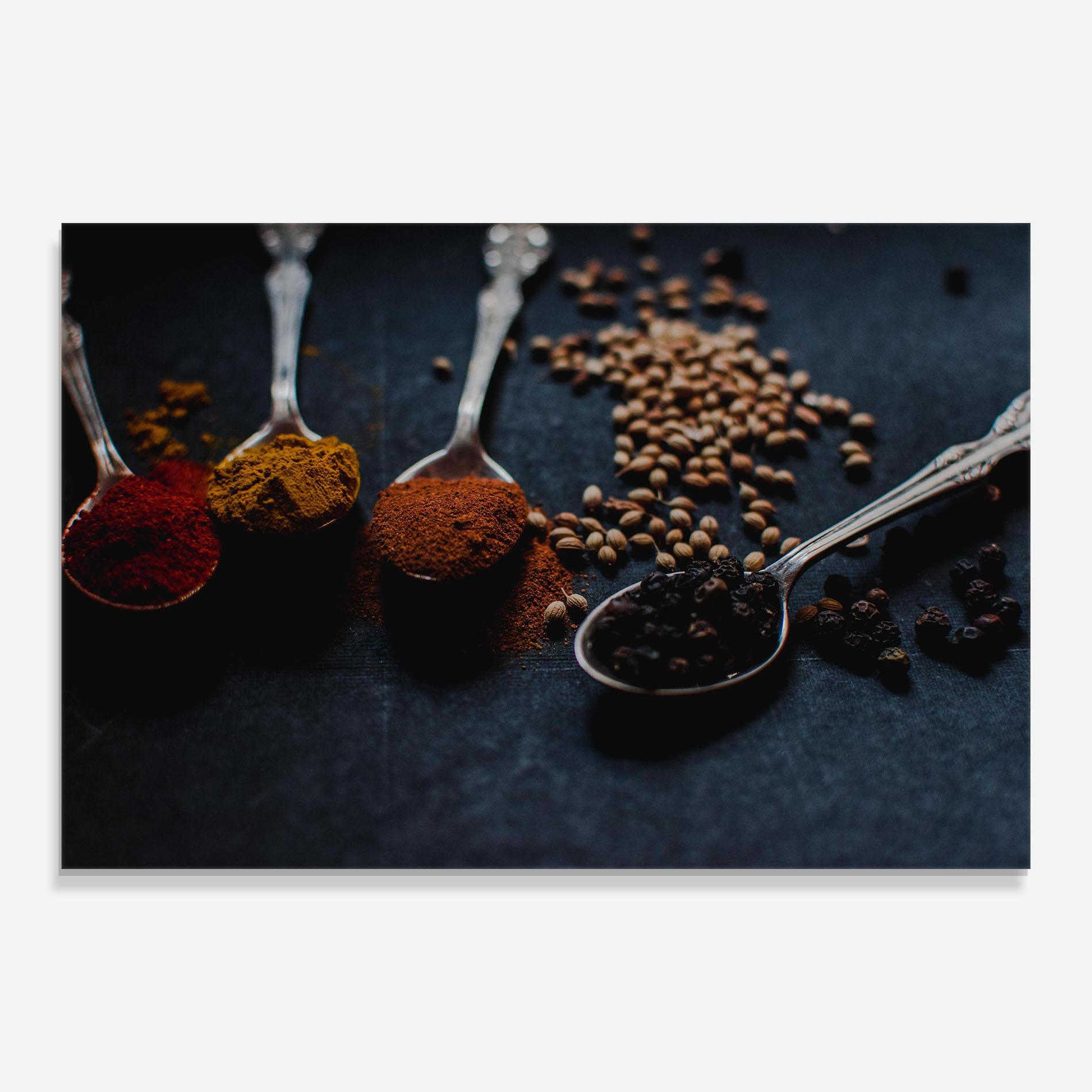 Tablou Sticla Spices Spoon mockup 0