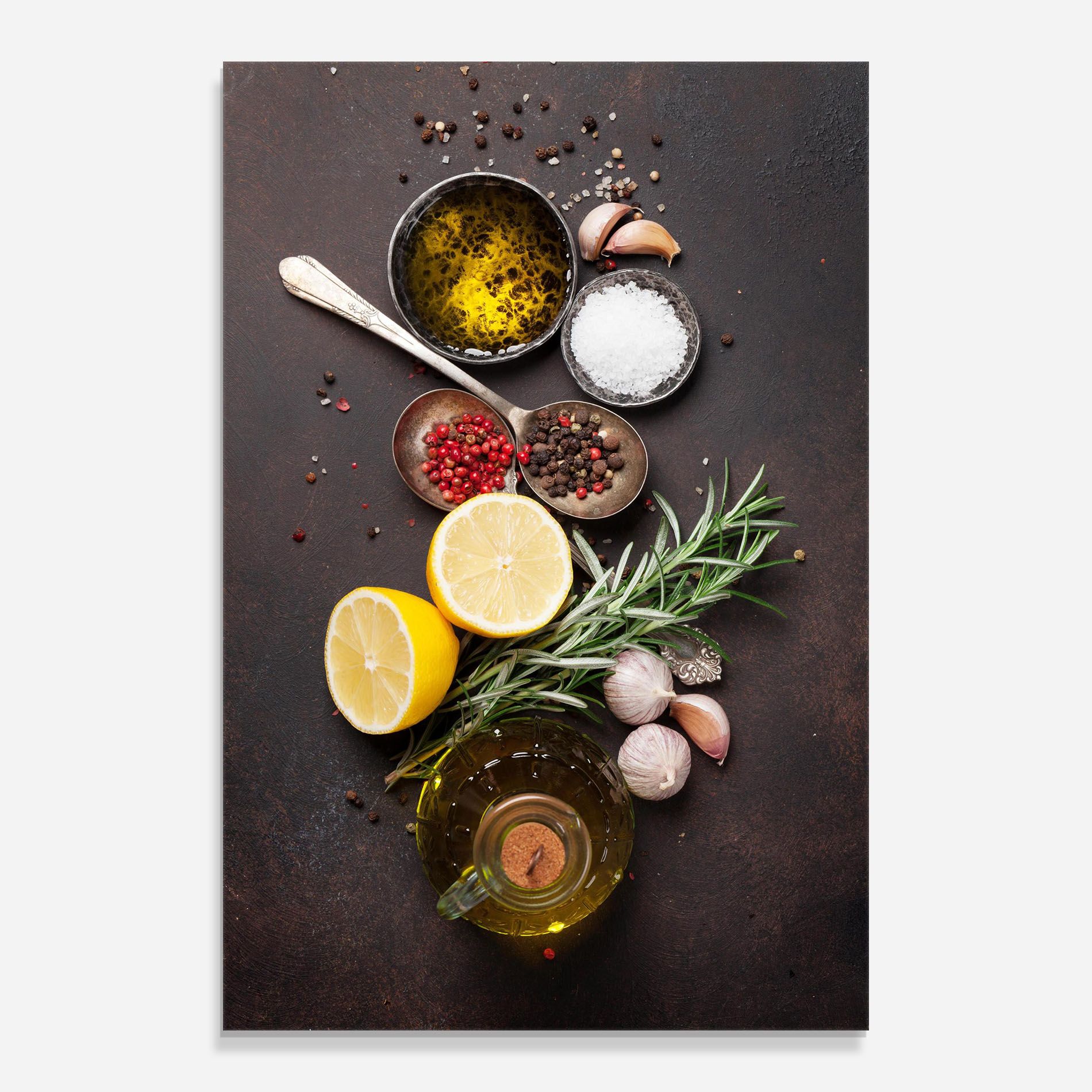 Spices On Stone Table mockup 0
