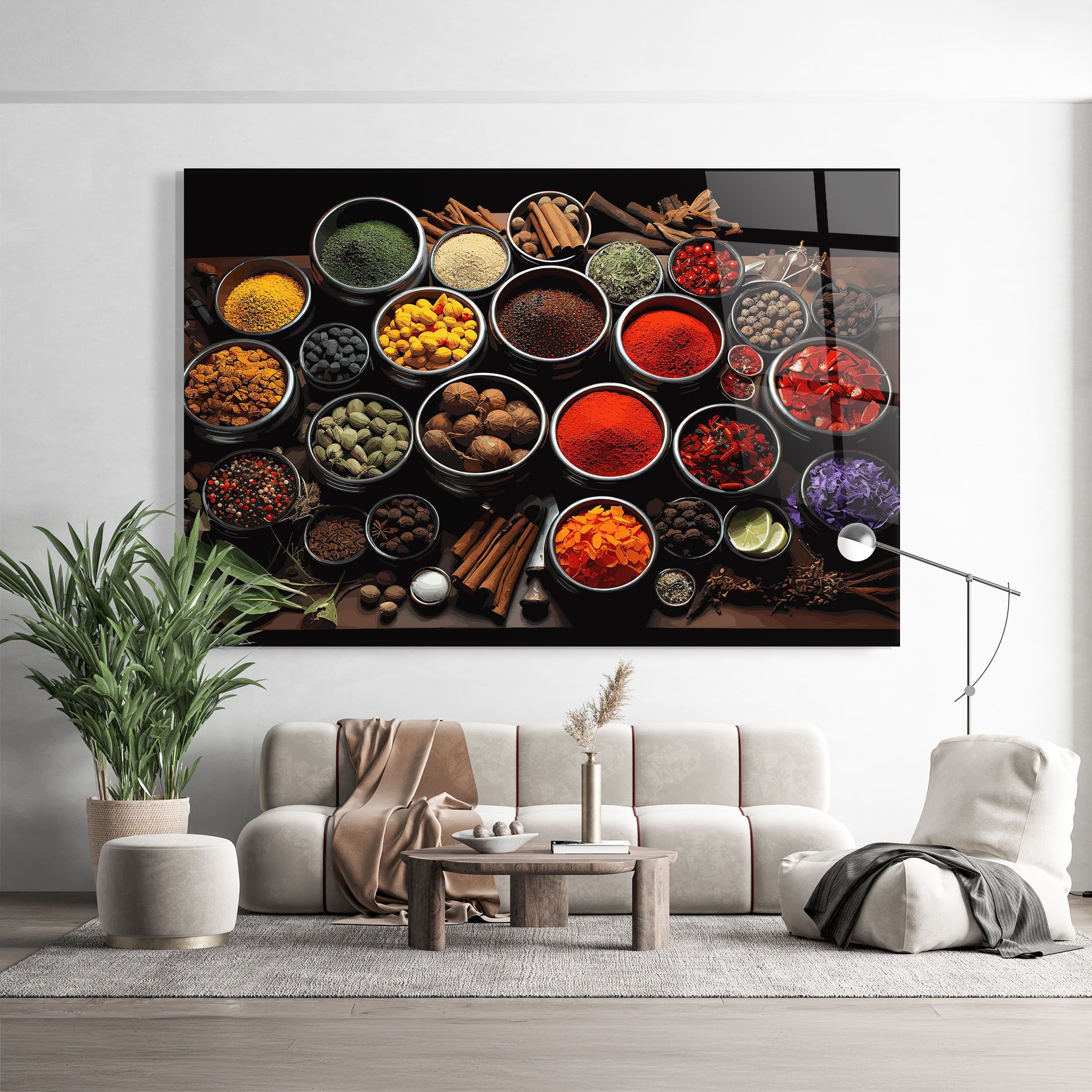 Colorful Herbs Art mockup 9