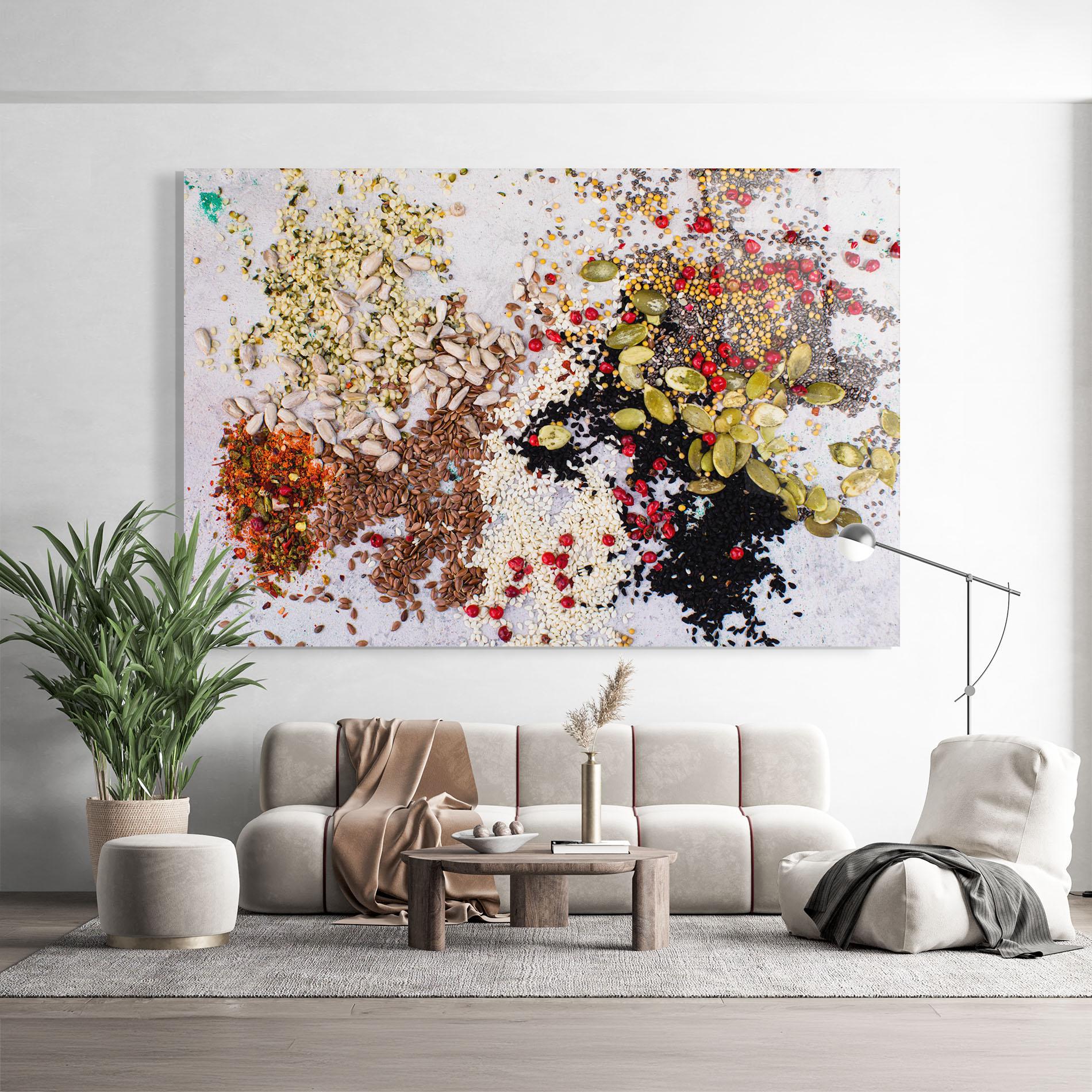 Tablou Sticla Different Seeds mockup 9