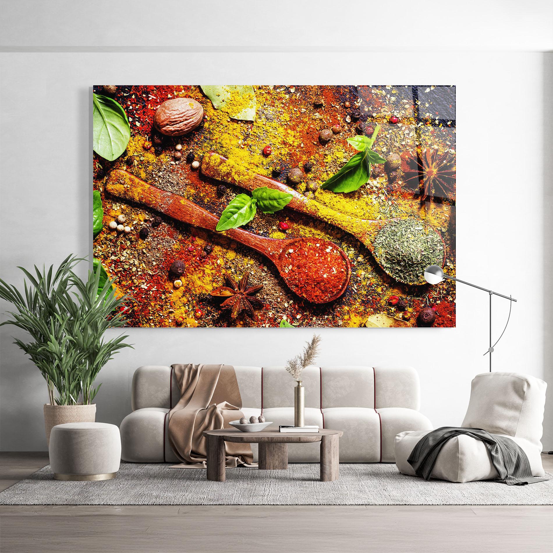 Tablou Sticla Dried Herbs mockup 9