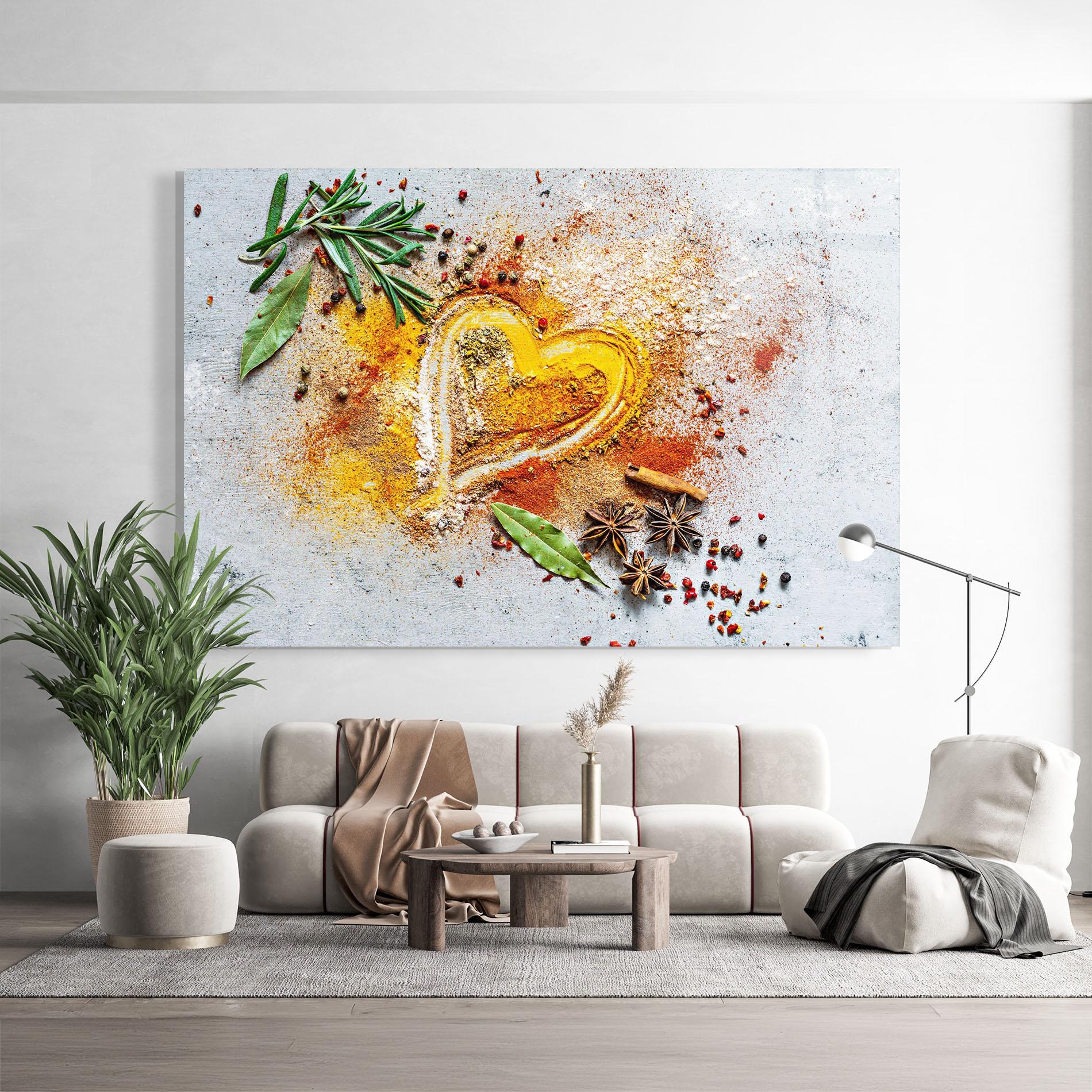 Tablou Sticla Heart Spice Powders mockup 9