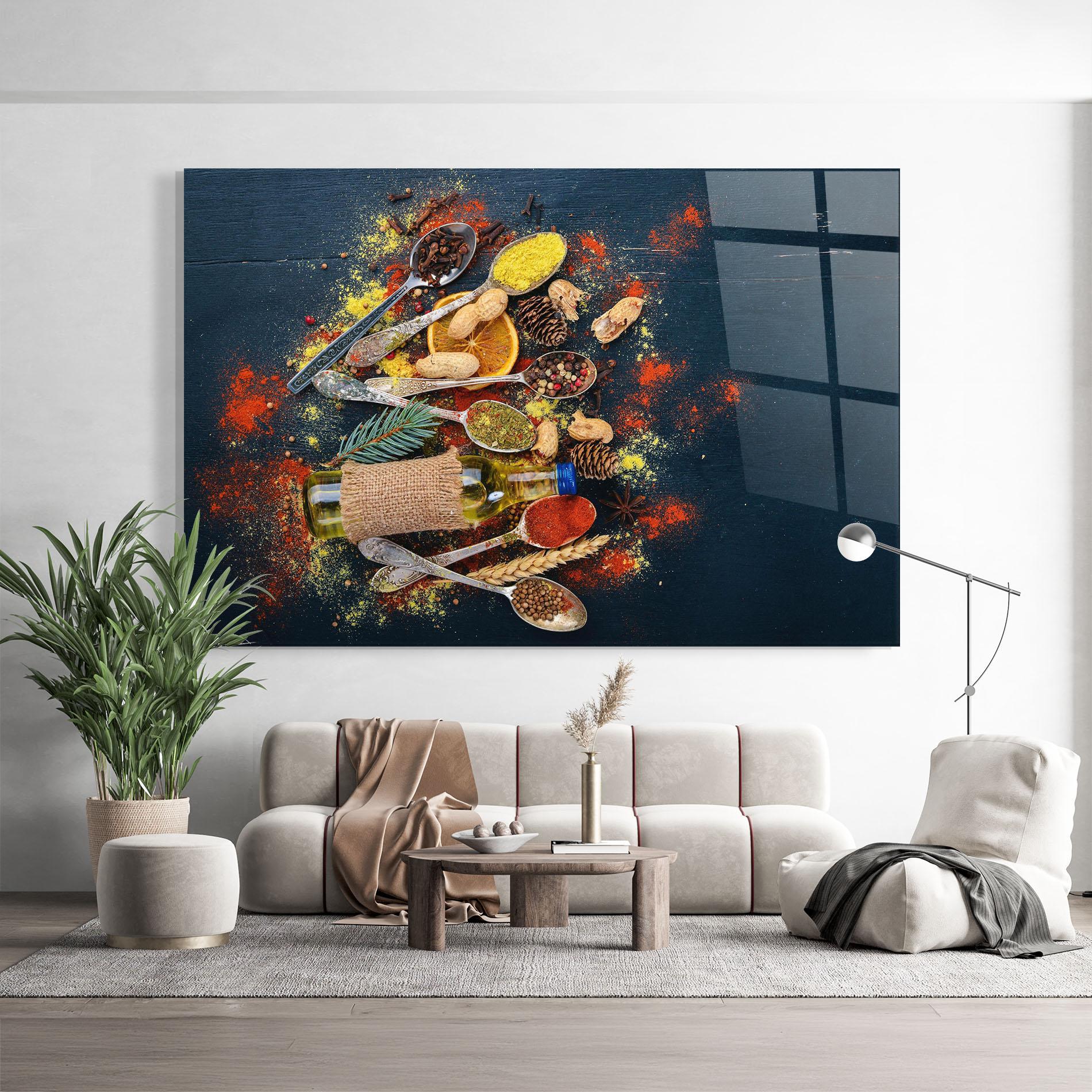 Tablou Sticla Indian Cuisine mockup 9