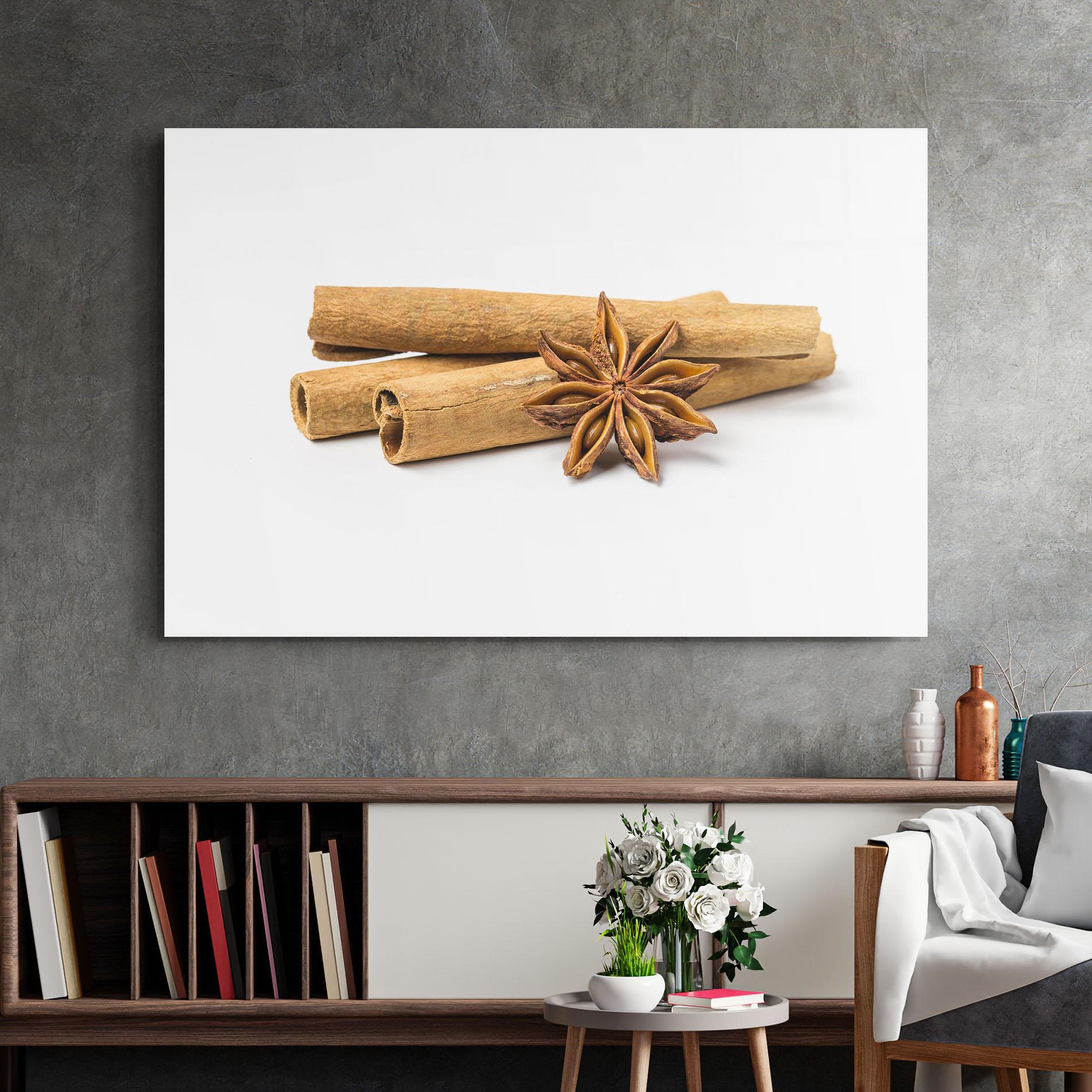 Tablou Sticla Cinnamon Anise mockup 2