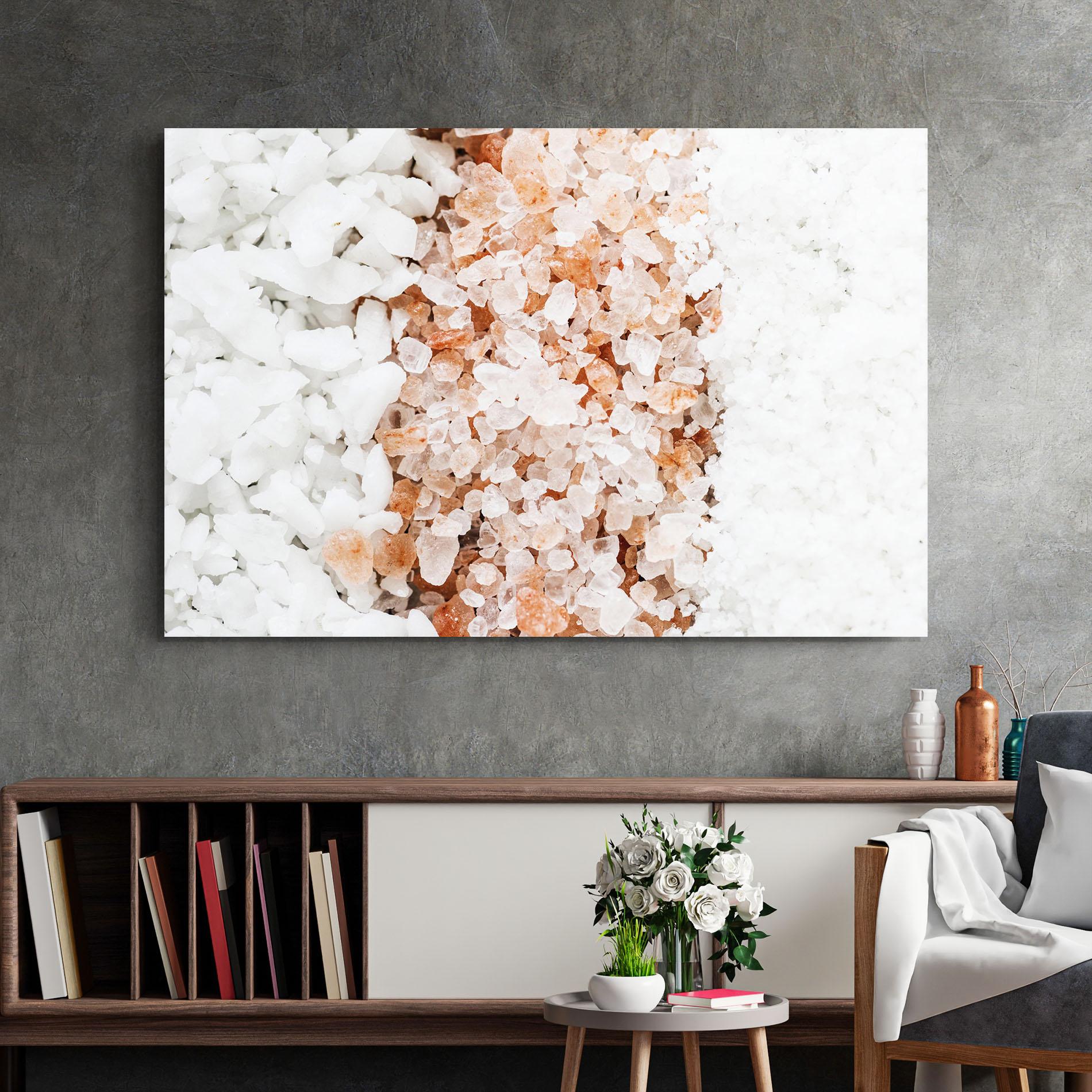 Tablou Sticla Closeup Mixed Salt mockup 2