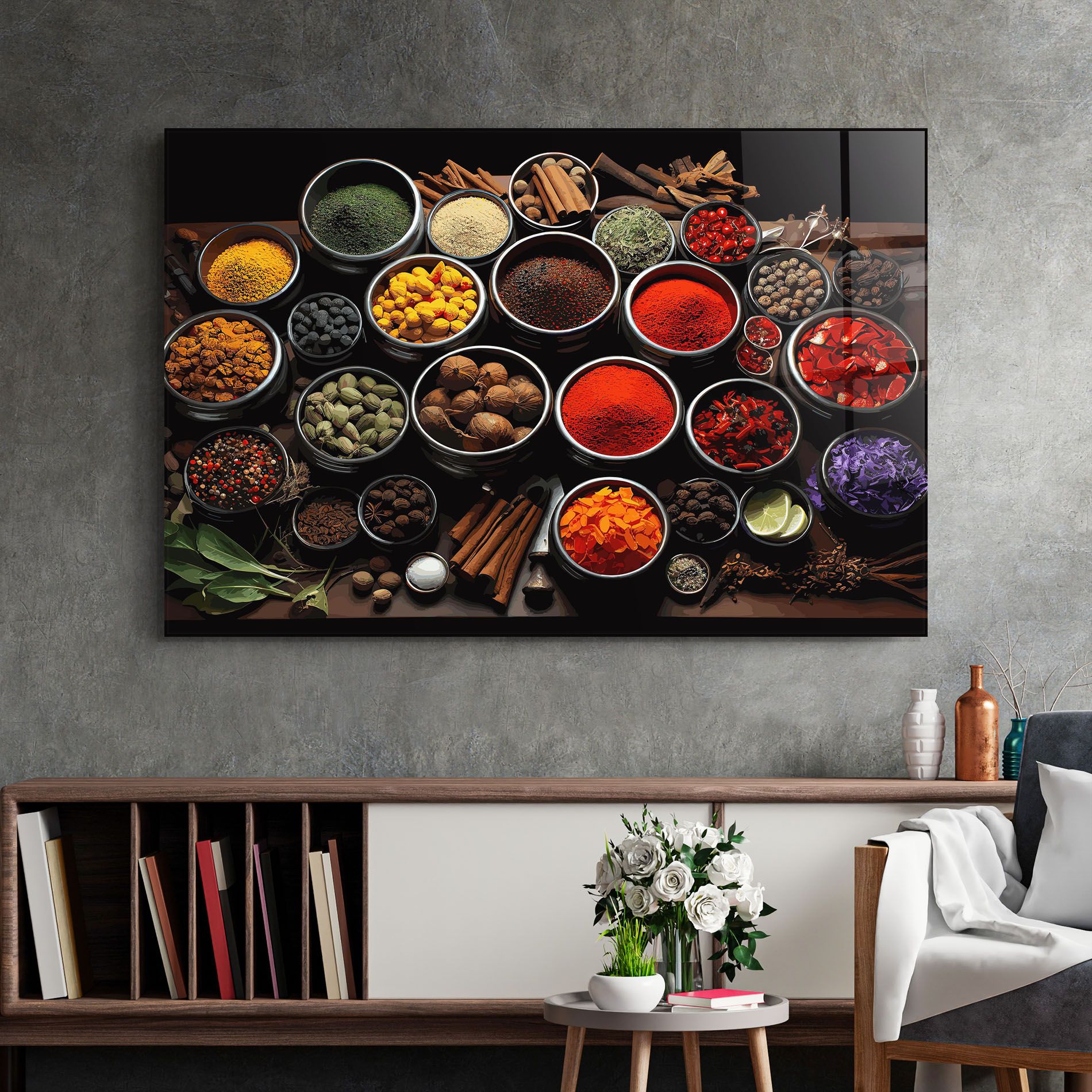 Colorful Herbs Art mockup 2