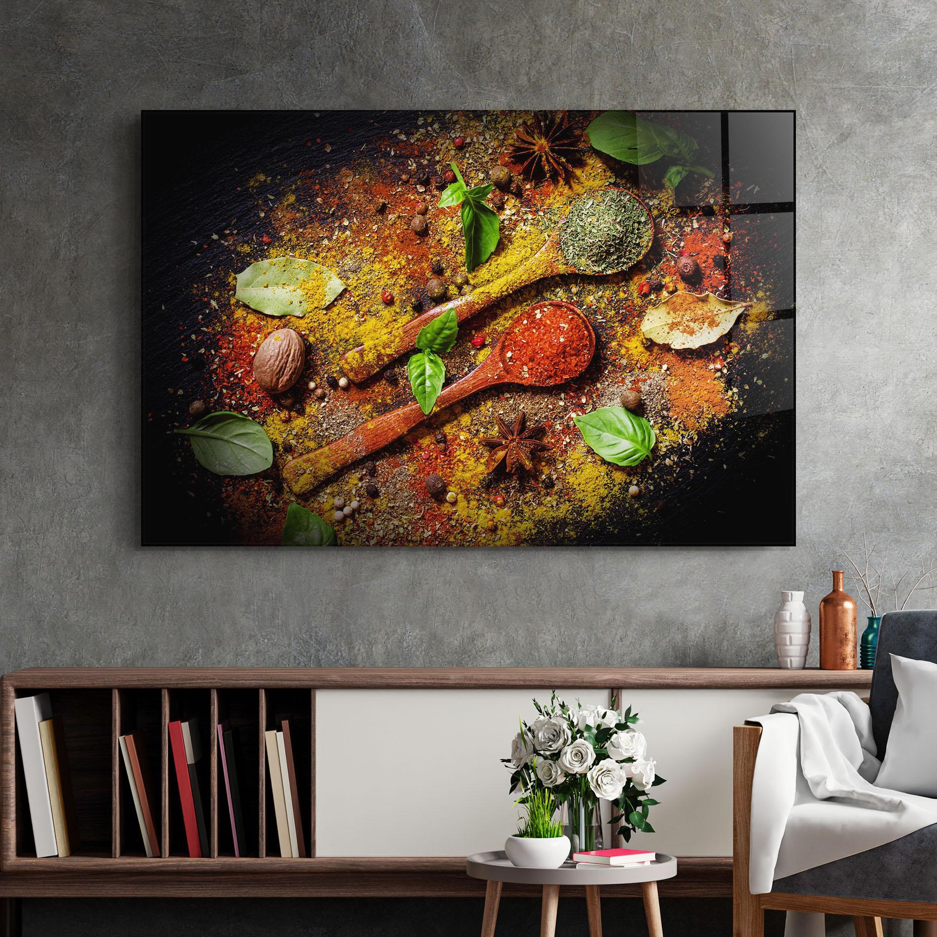 Tablou Sticla Oriental Spices mockup 2