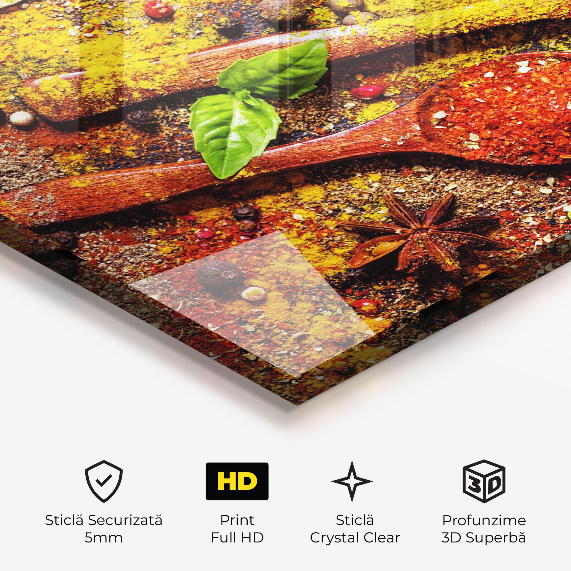 Tablou Sticla Dried Herbs mockup 3