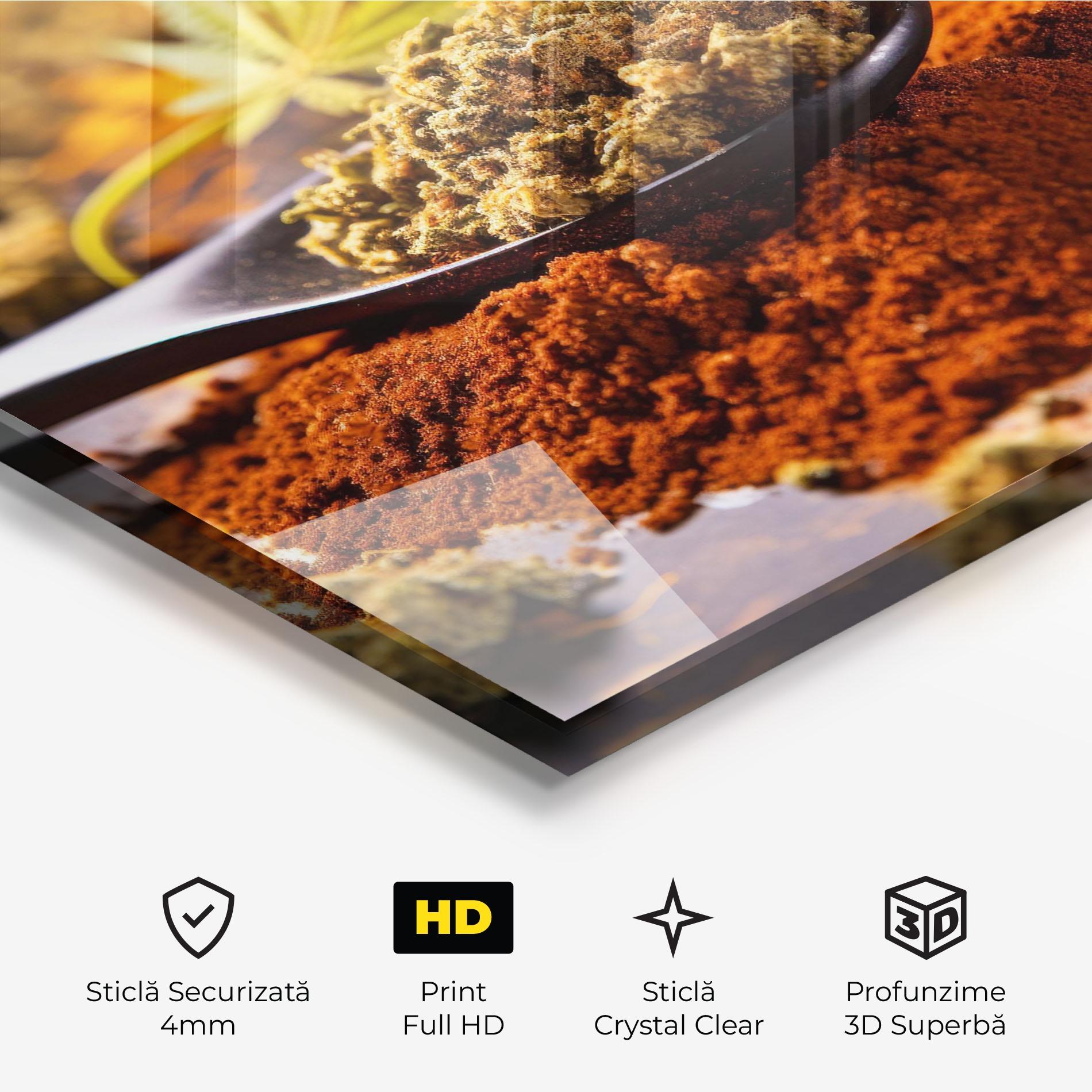 Tablou Sticla Cannabis Seasoning mockup 3