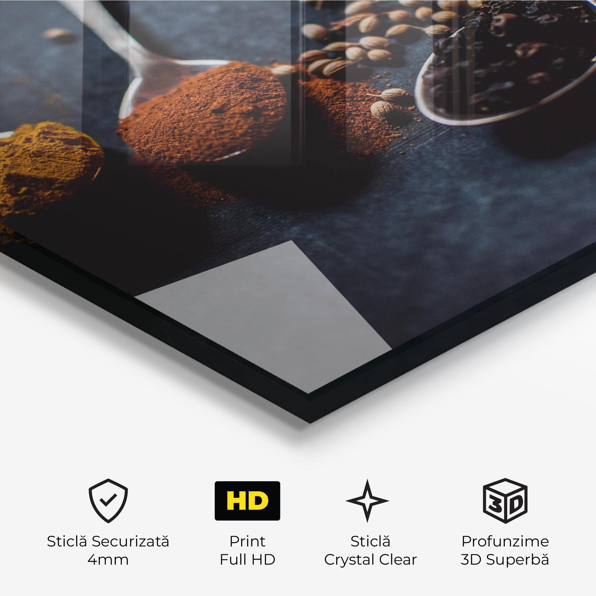Tablou Sticla Spices Spoon mockup 3