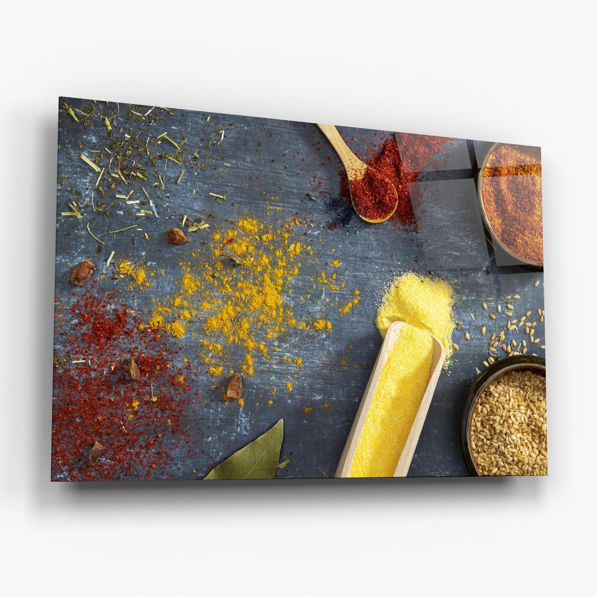 Tablou Sticla Bowls With Spices mockup 6