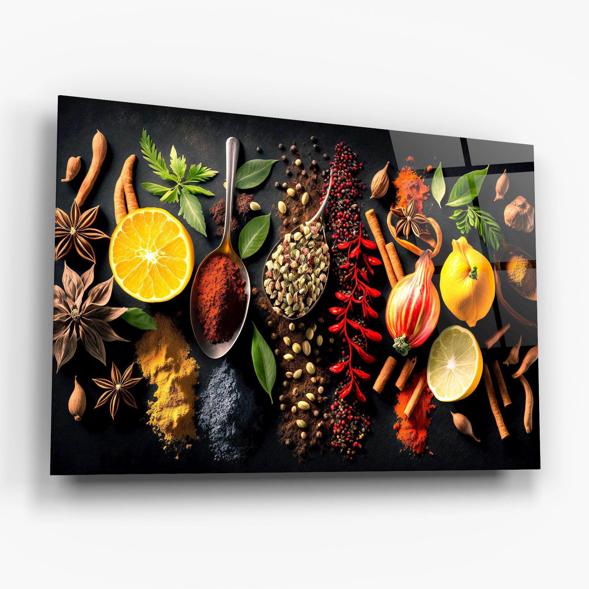 Tablou Sticla Closeup Pices mockup 6