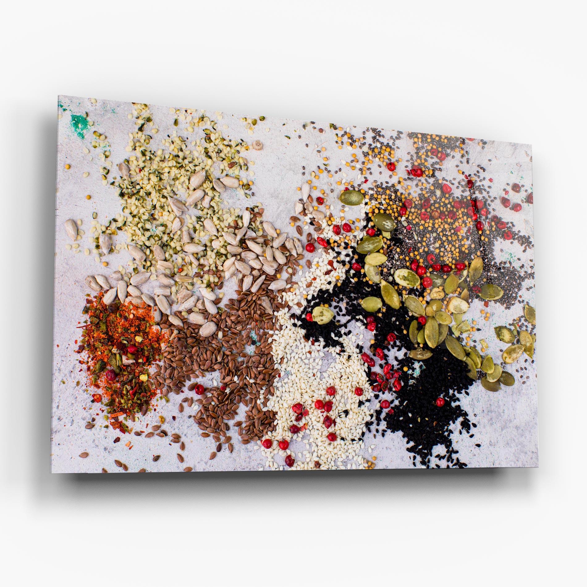 Tablou Sticla Different Seeds mockup 6