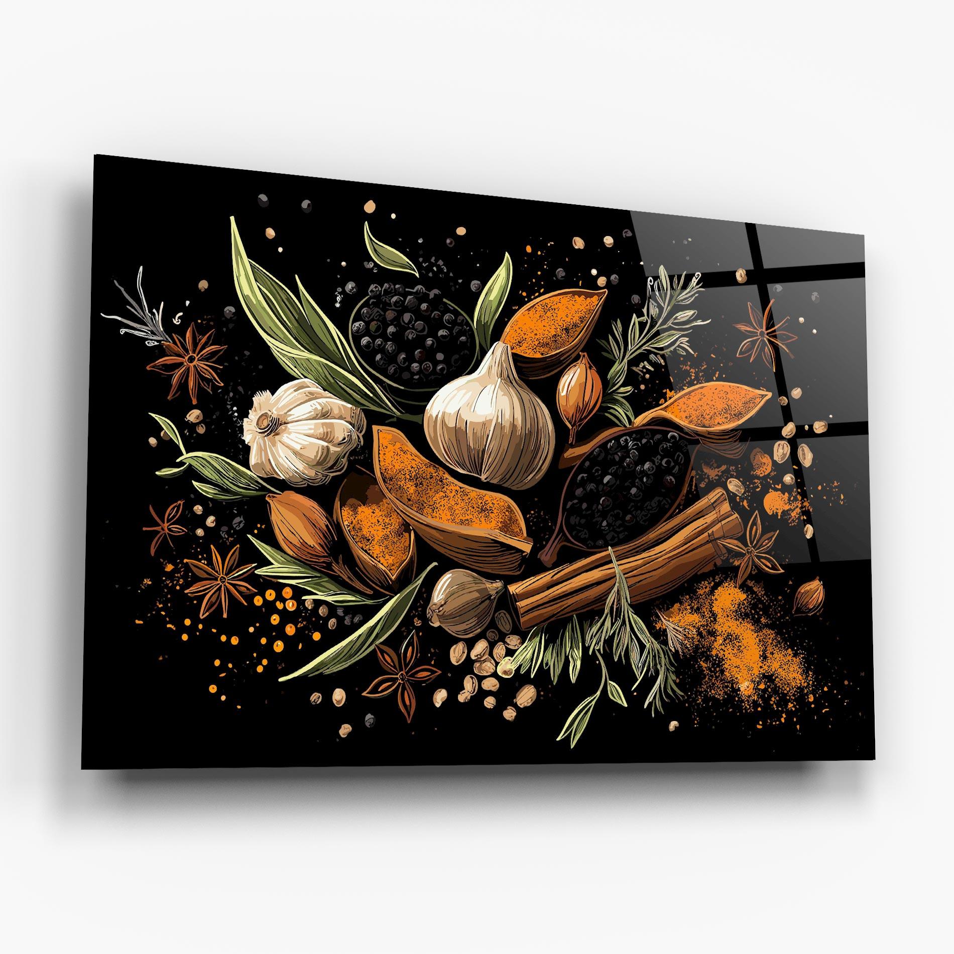 Tablou Sticla Garlic And Spices mockup 6
