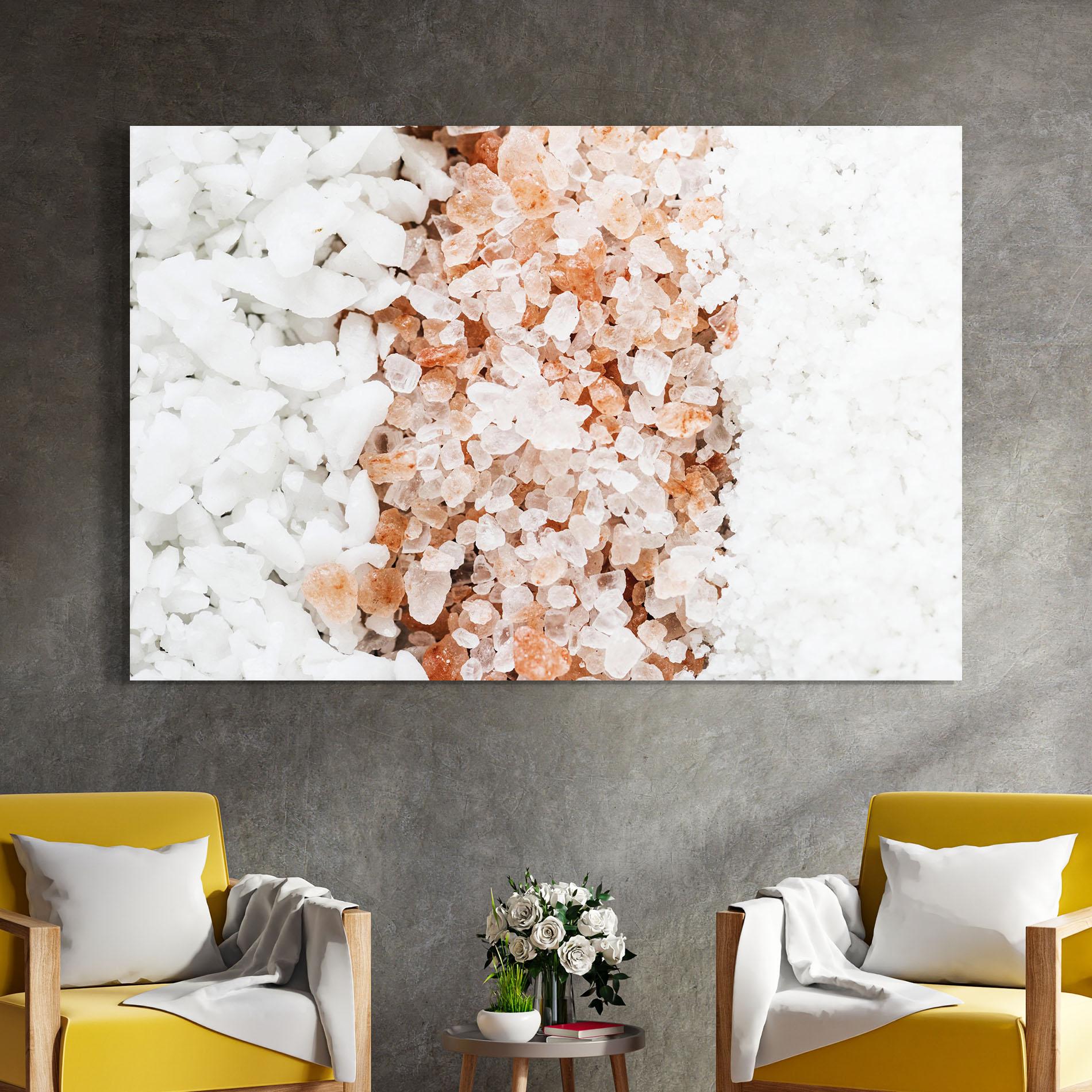 Tablou Sticla Closeup Mixed Salt mockup 4