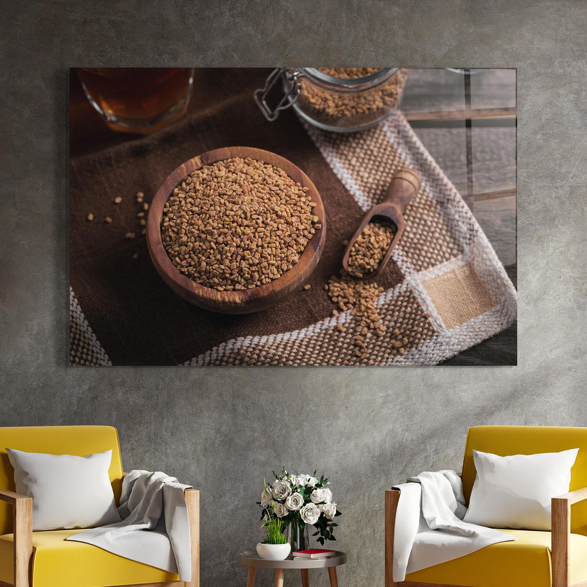 Tablou Sticla Dry Seeds mockup 4