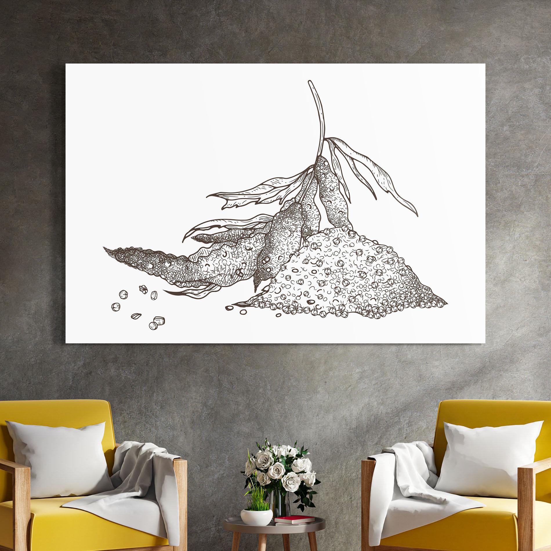 Tablou Sticla Fresh Seasoning mockup 4