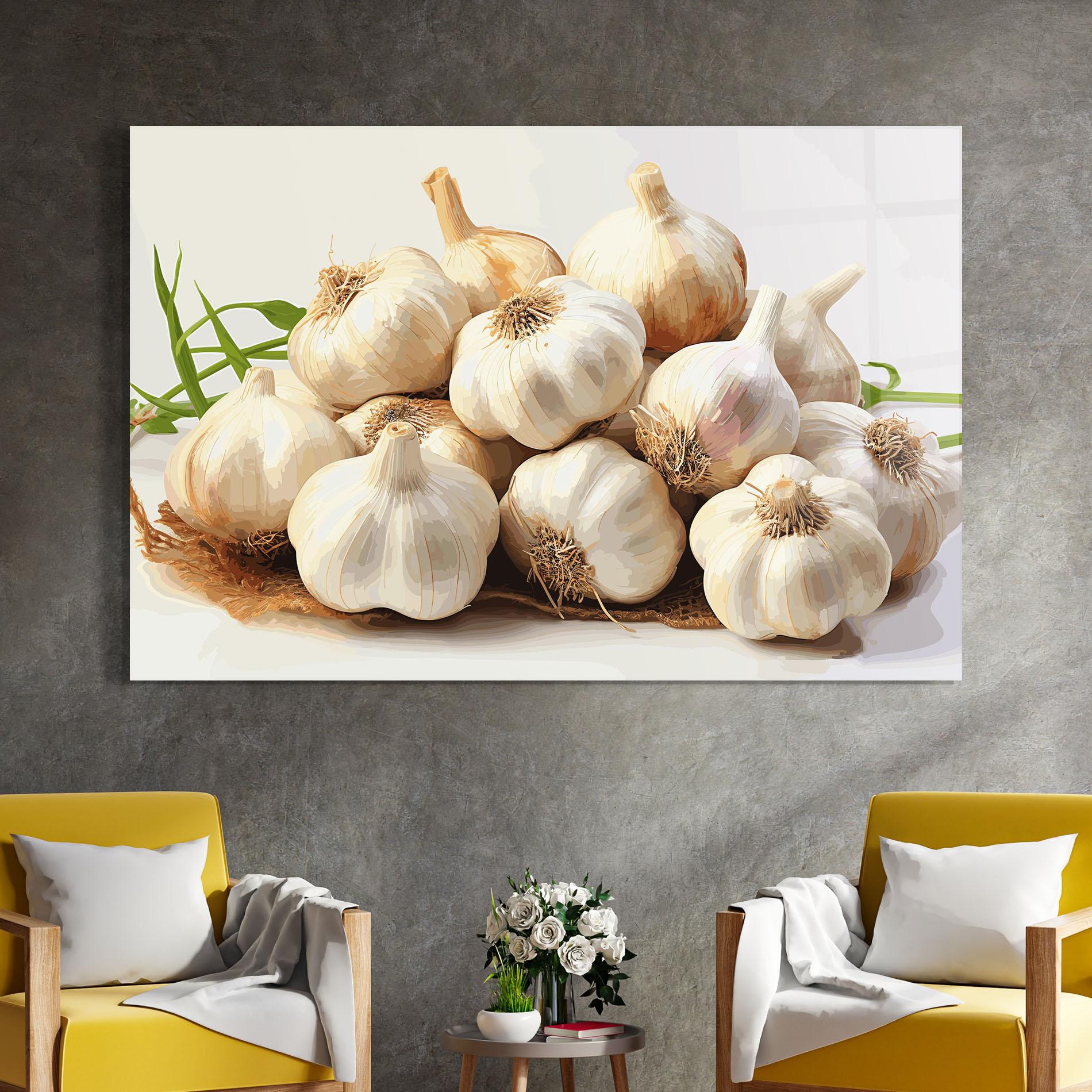 Tablou Sticla Garlic Art mockup 4