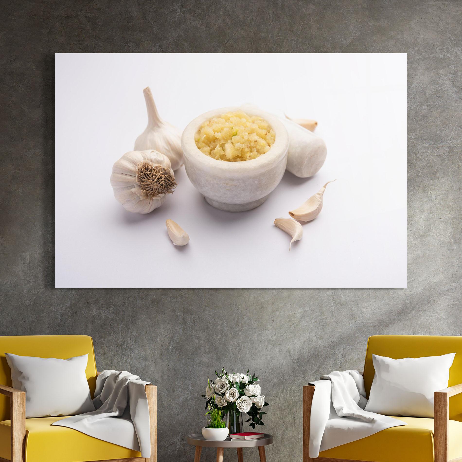 Tablou Sticla Garlic Paste mockup 4