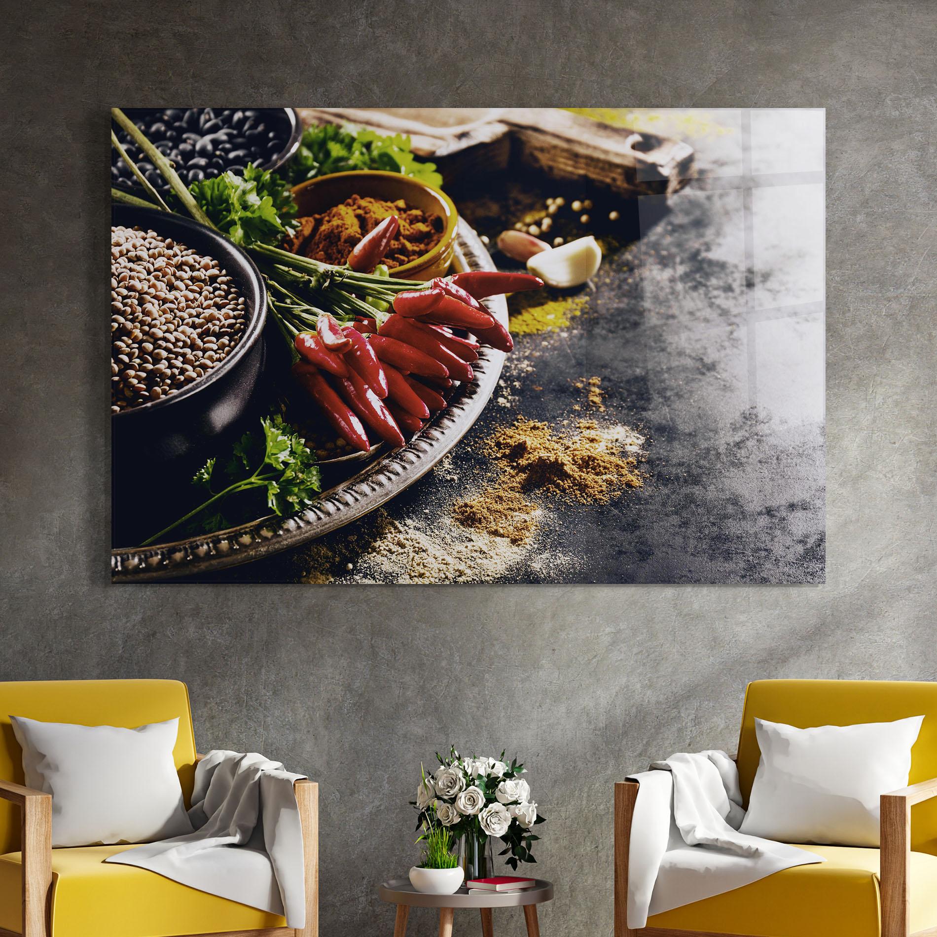 Tablou Sticla Grocery Spices mockup 4