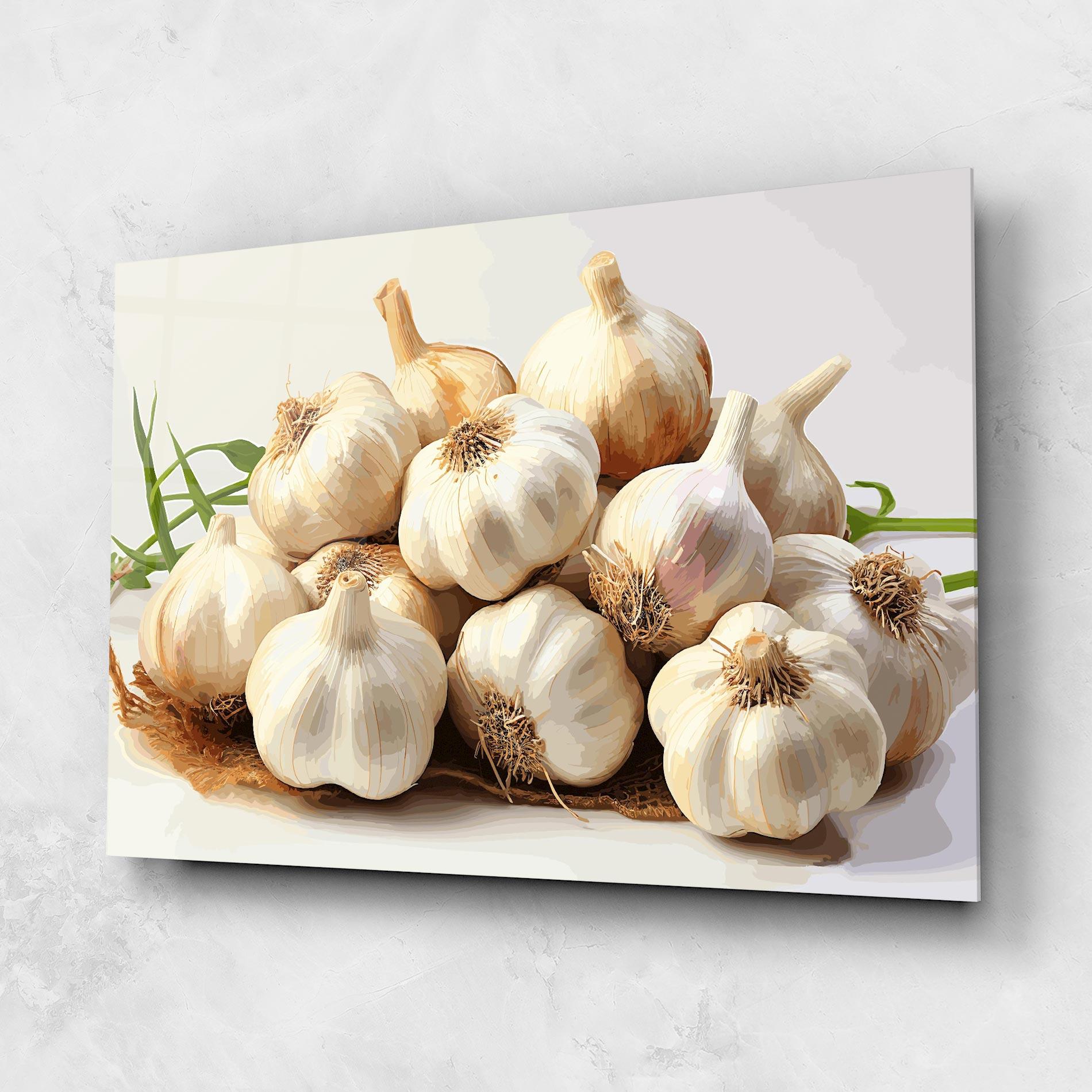 Tablou Sticla Garlic Art mockup 1