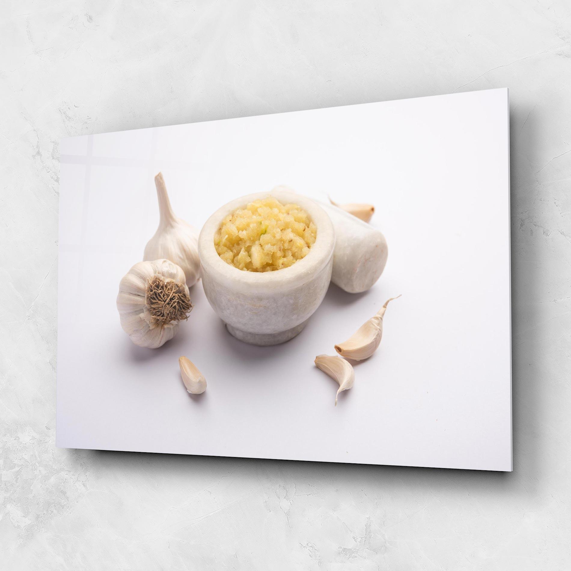 Tablou Sticla Garlic Paste mockup 1