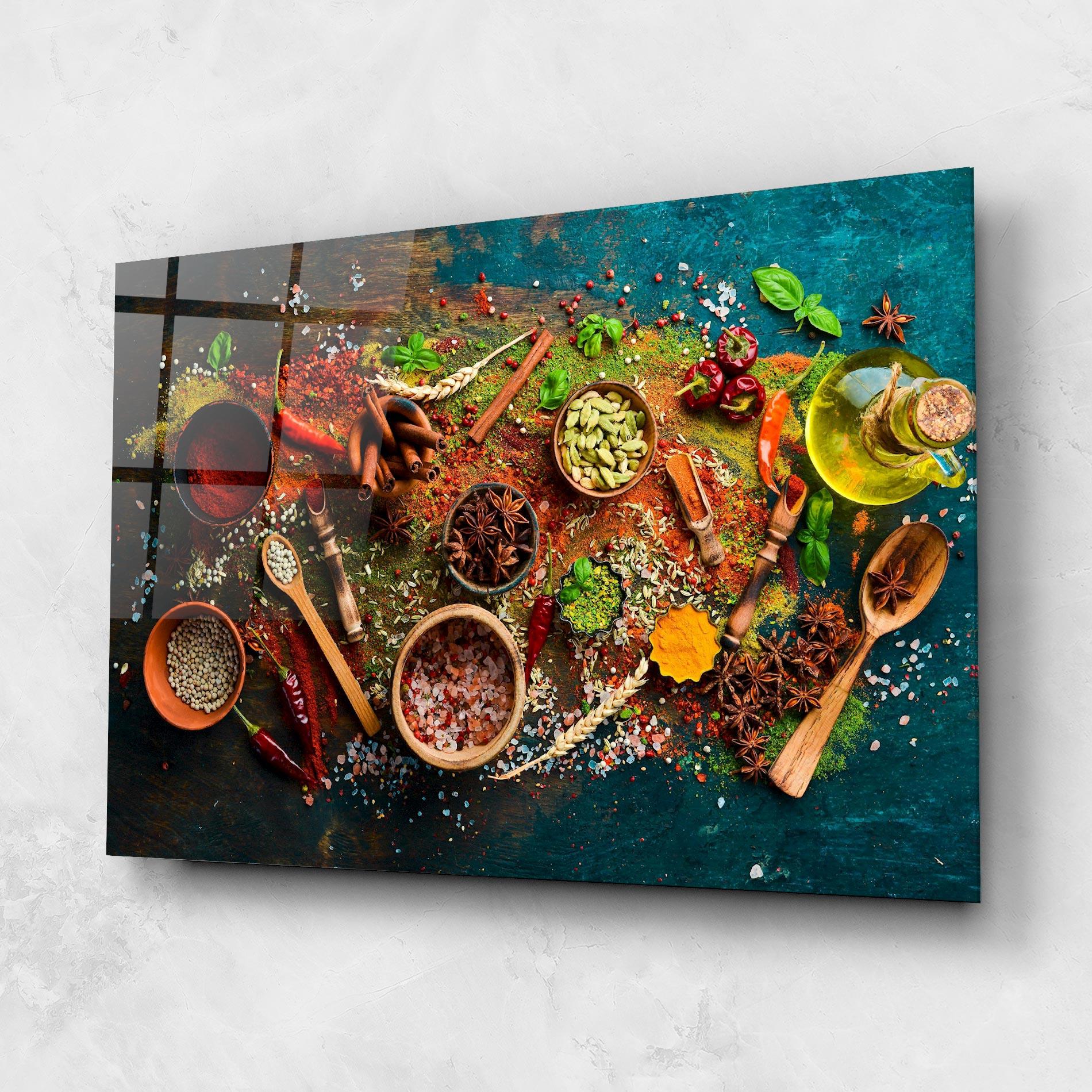 Tablou Sticla Seasonings Mix mockup 1