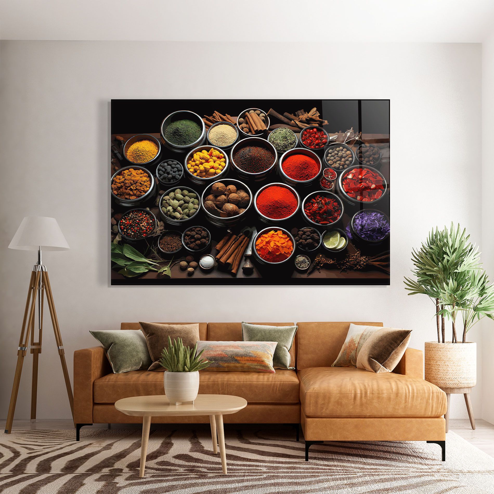 Colorful Herbs Art mockup 7