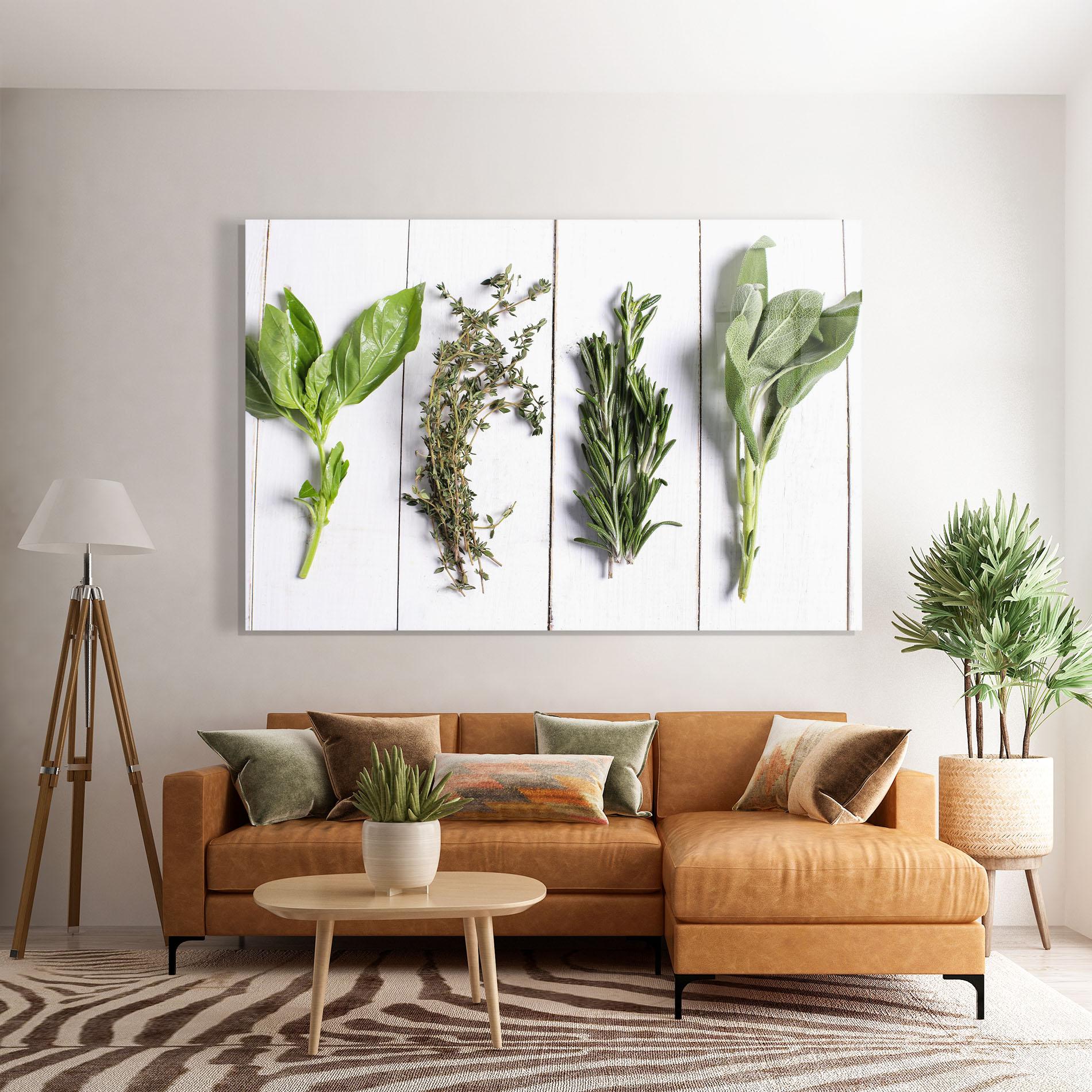 Tablou Sticla Different Herbs mockup 7