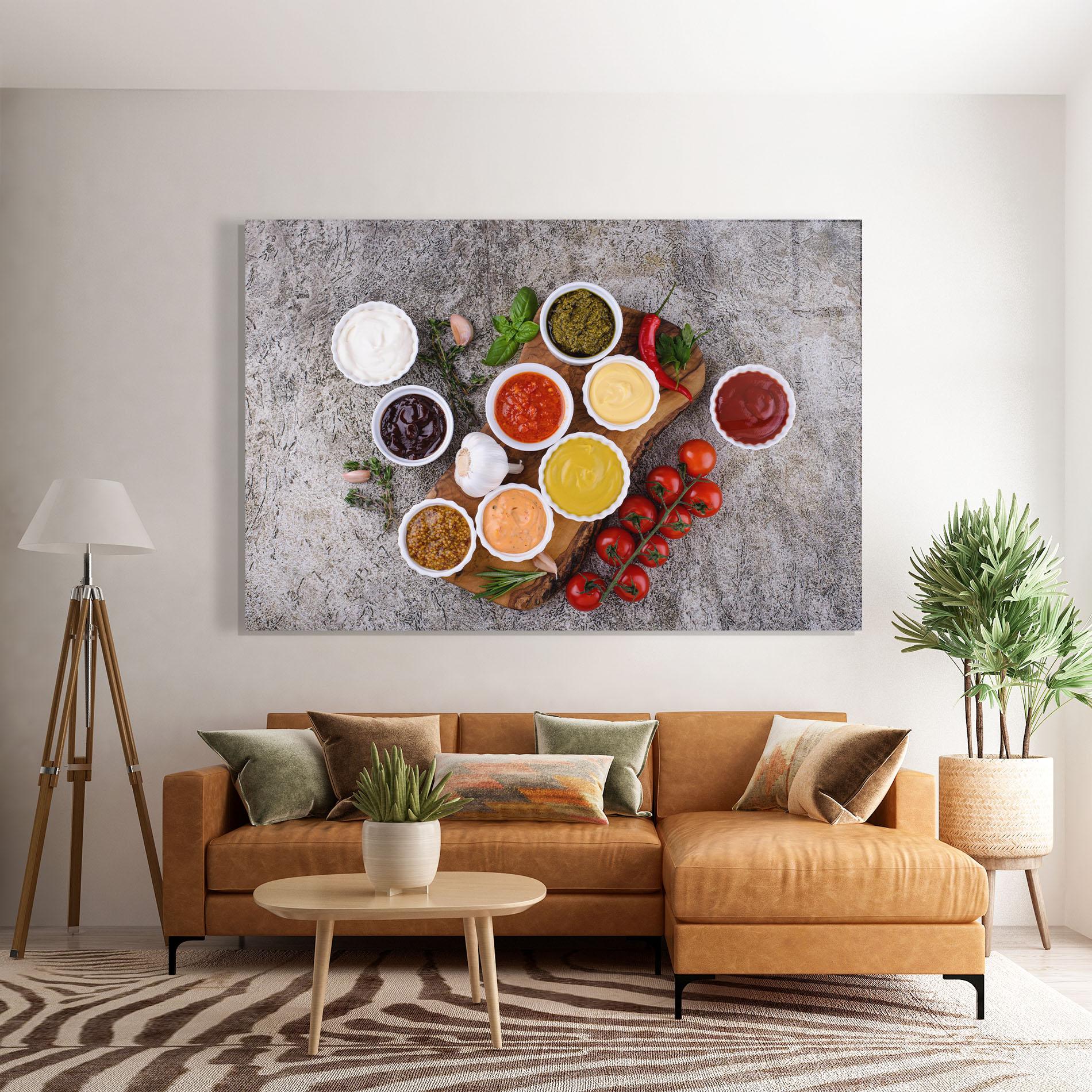 Tablou Sticla Different Sauces mockup 7
