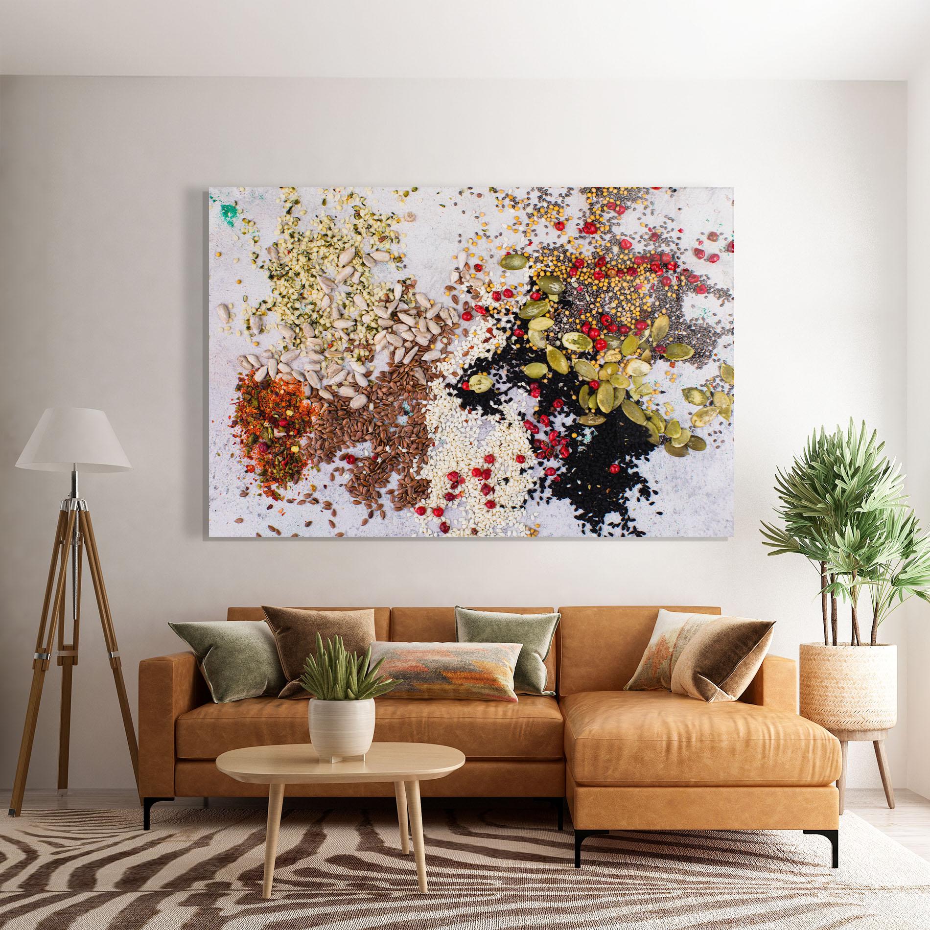 Tablou Sticla Different Seeds mockup 7