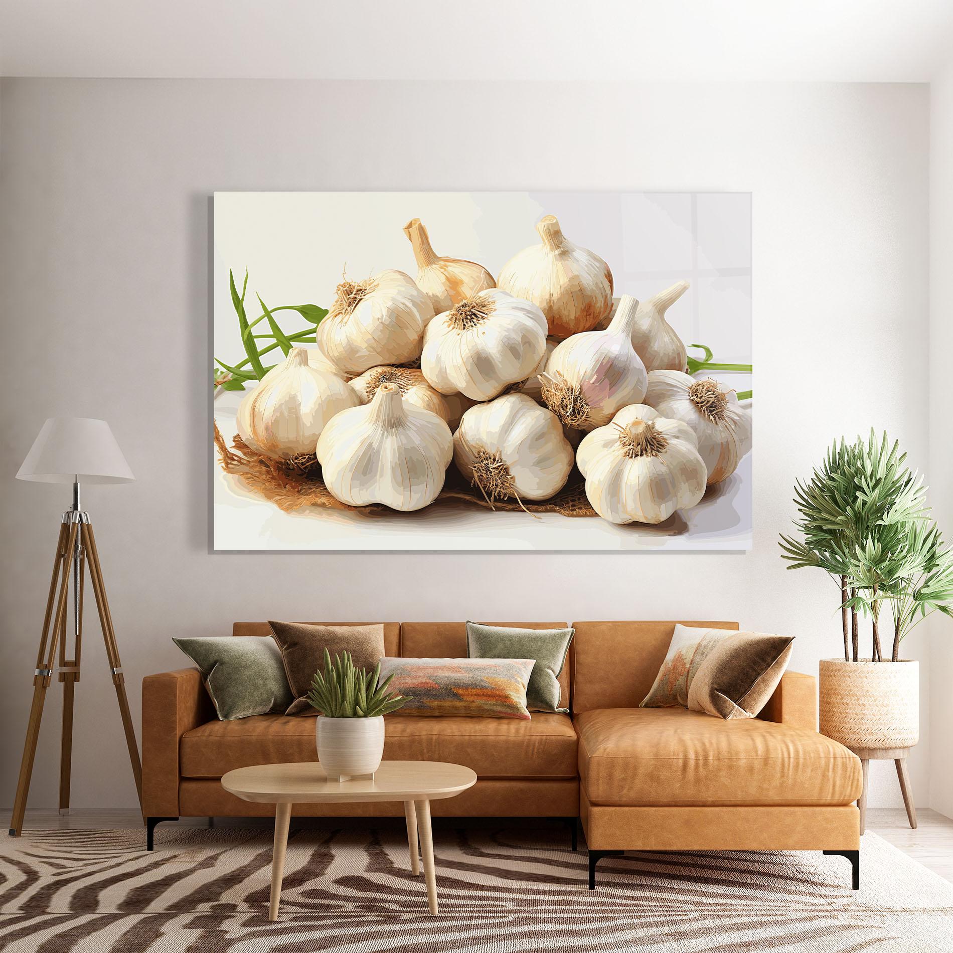 Tablou Sticla Garlic Art mockup 7