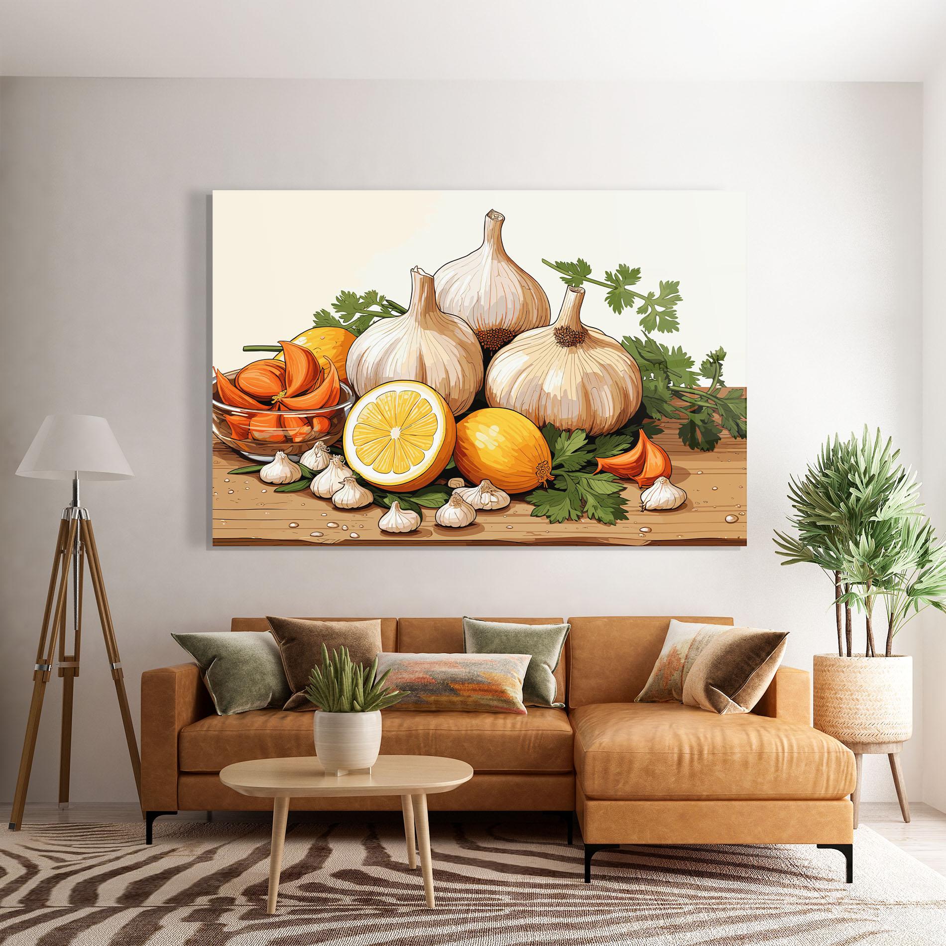 Tablou Sticla Garlic Seasoning mockup 7