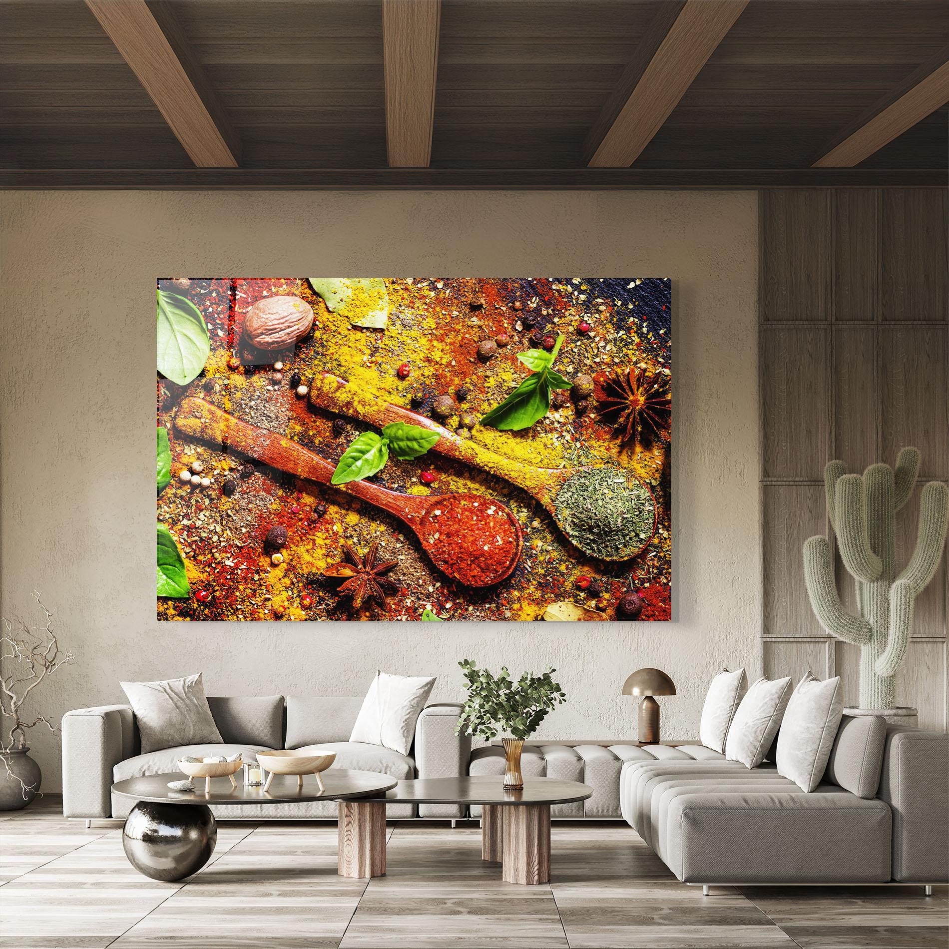 Tablou Sticla Dried Herbs mockup 8