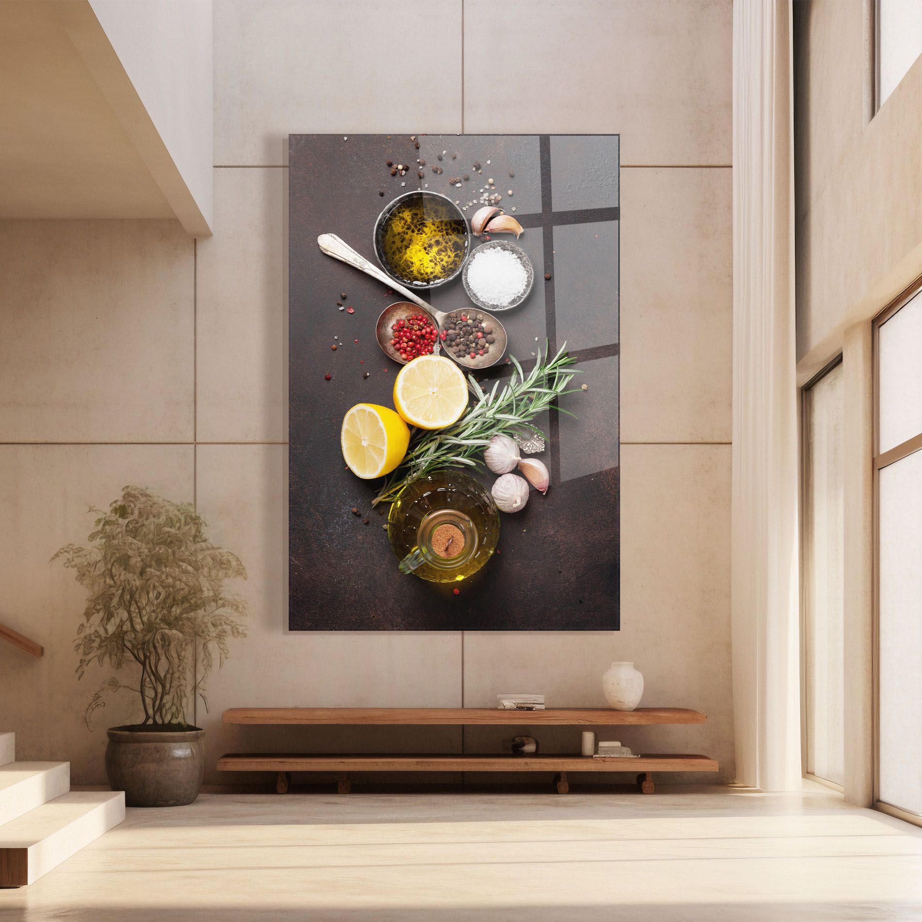 Spices On Stone Table mockup 8