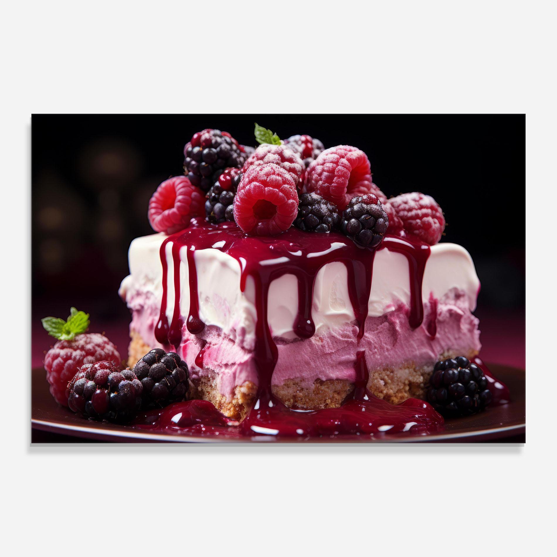 Tablou Sticla Berries Cream mockup 0